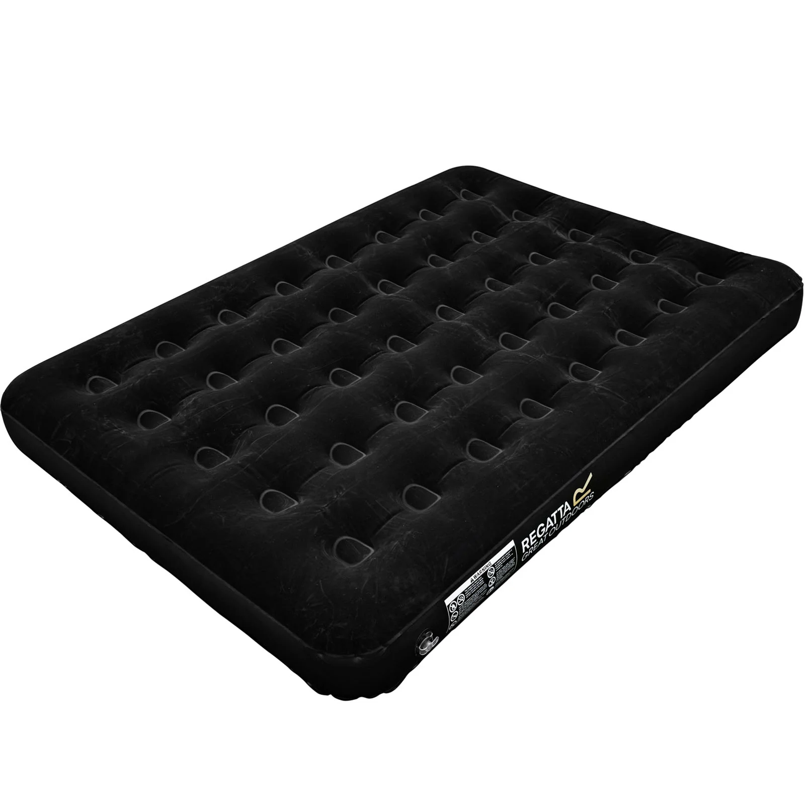 Regatta Flock Double Airbed Mattress - Black - Image 2