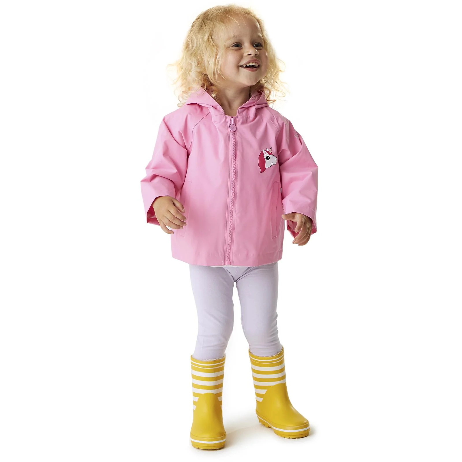 Regatta Kids Animal Print Hooded Waterproof Jacket - Image 7