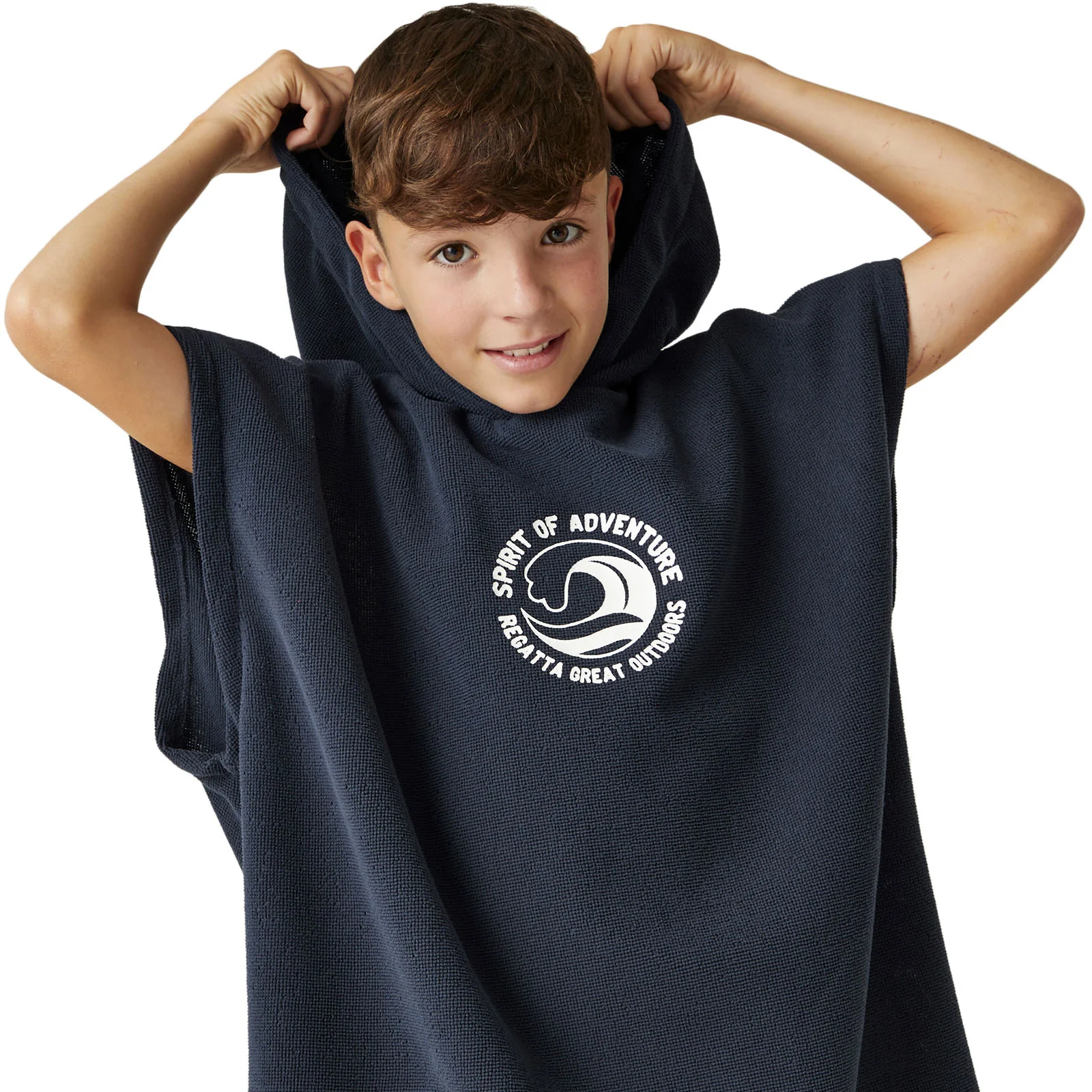 Regatta Kids Hooded Surf Surfing Swim Swimming Beach Towel Poncho - Image 9