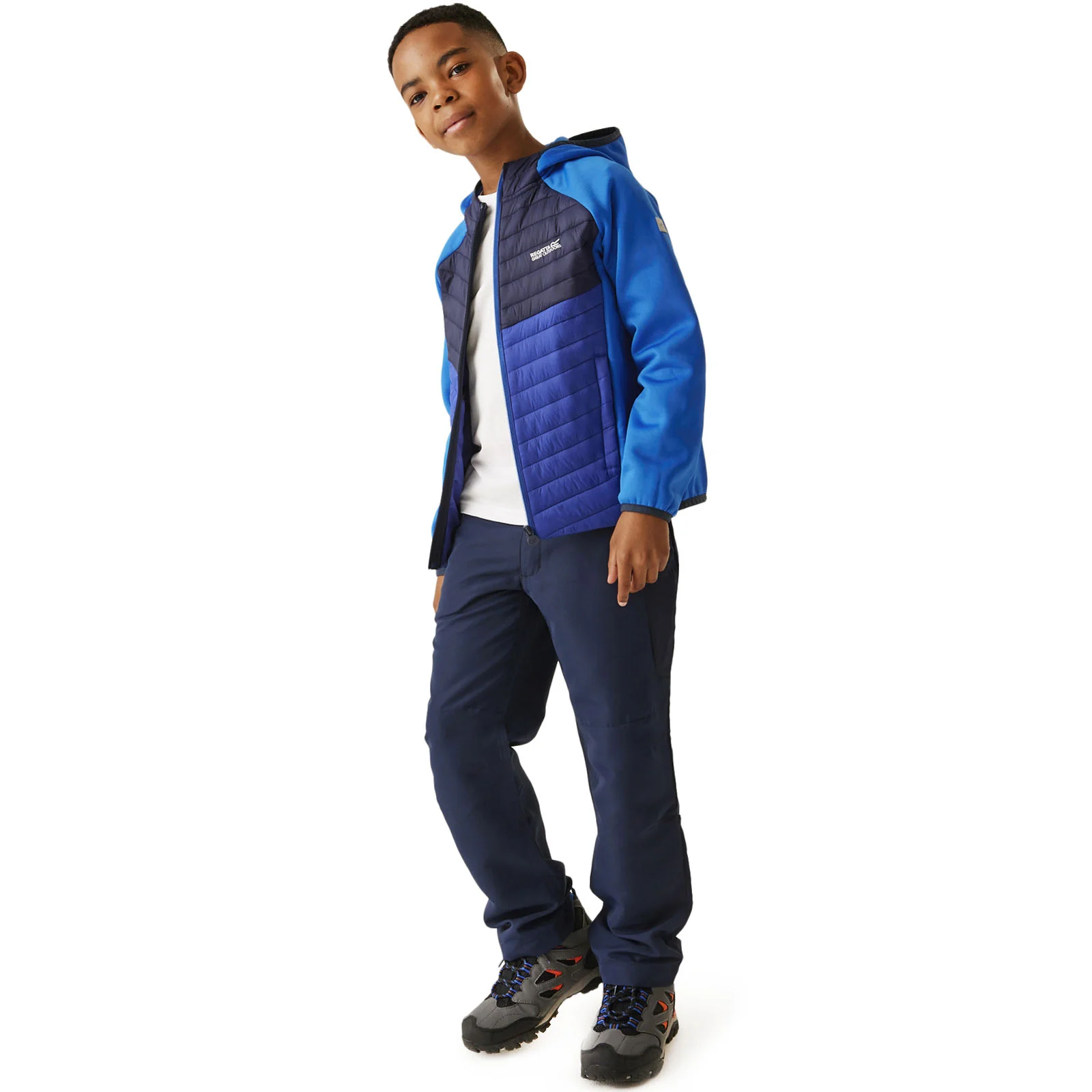 Regatta Kids Kielder Hybrid VIII Hooded Outdoor Walking Hiking Softshell Jacket - Image 14