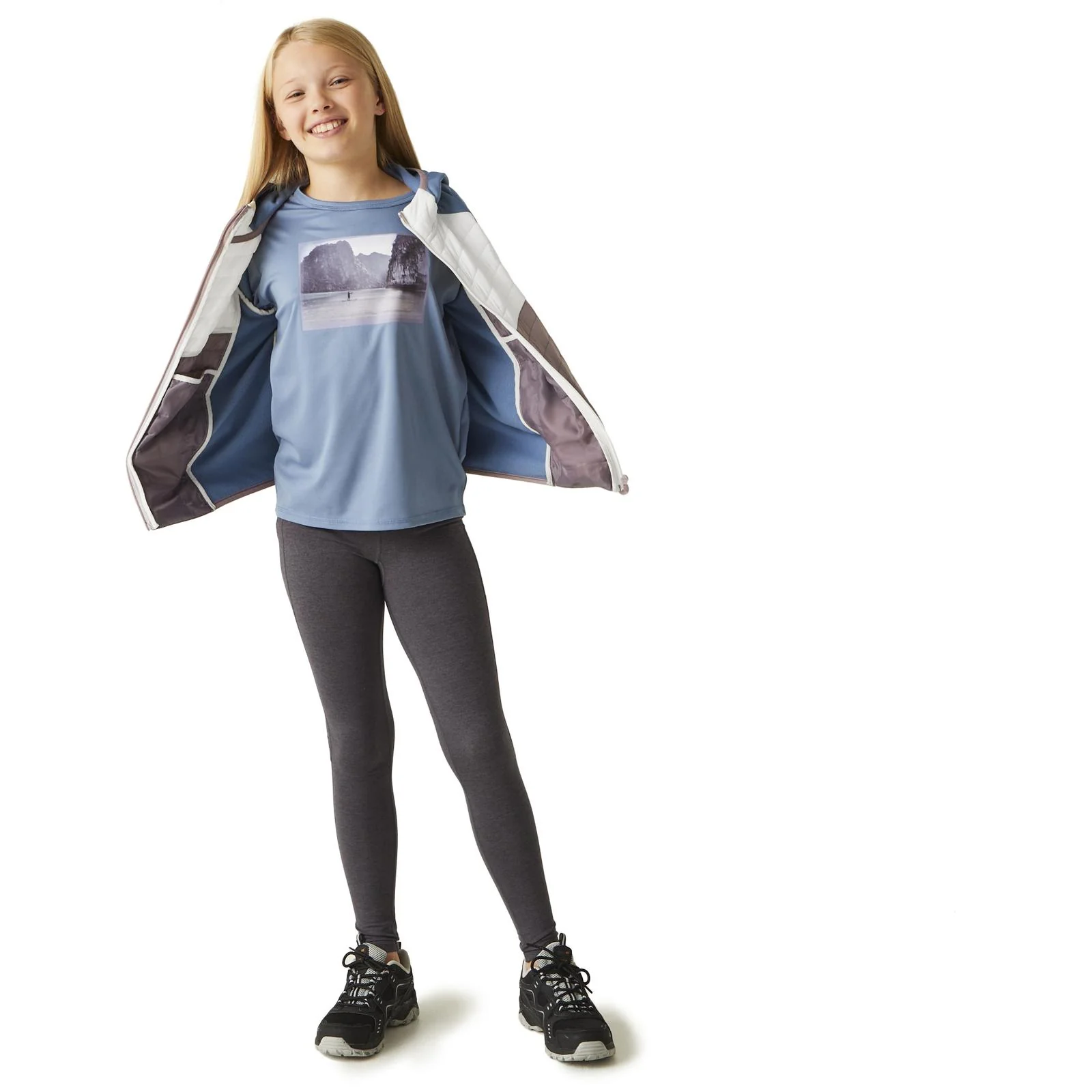 Regatta Kids Kielder Hybrid VIII Hooded Outdoor Walking Hiking Softshell Jacket - Image 31