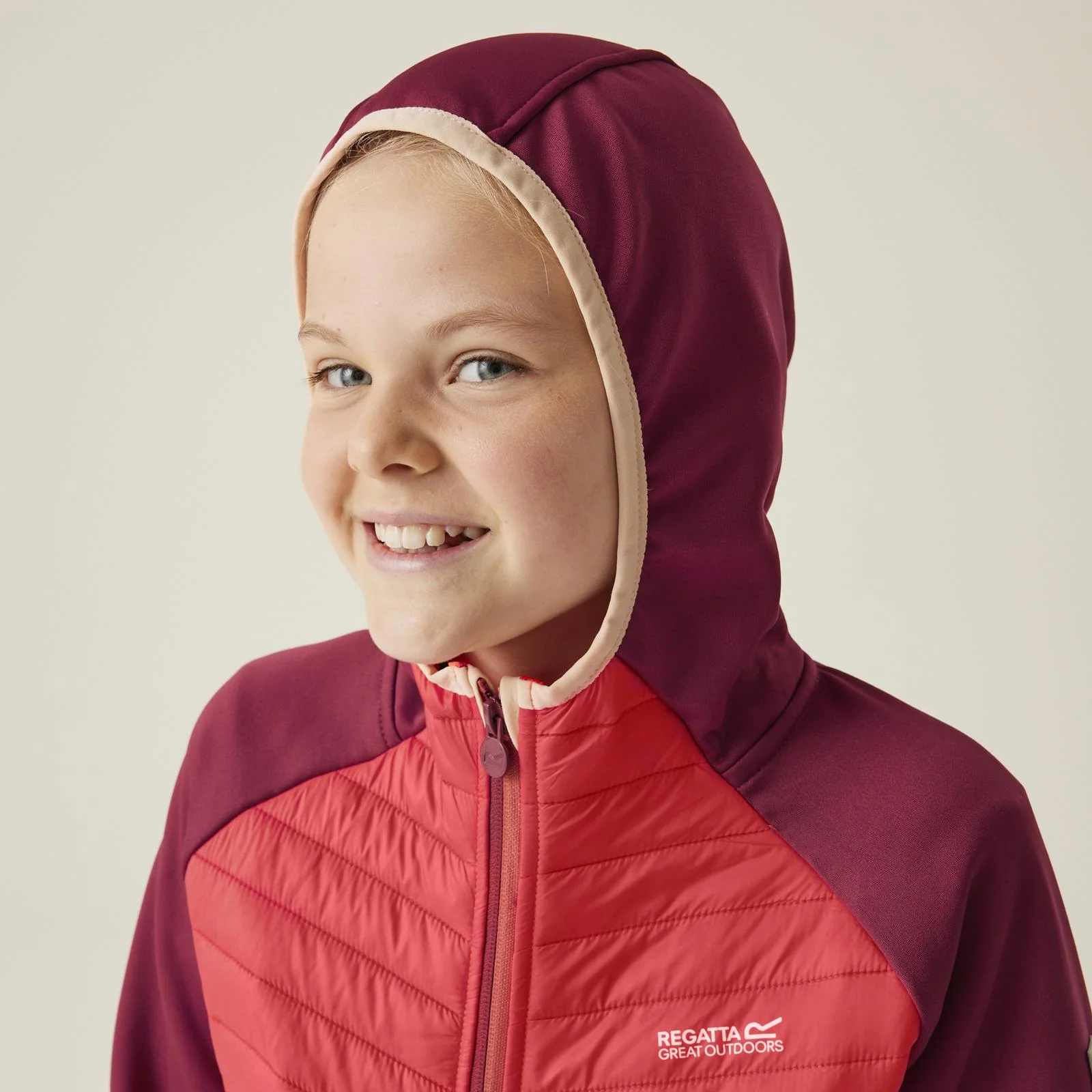 Regatta Kids Kielder Hybrid VIII Jacket - Rumba Red/Red Sky - 13YRS - Image 4