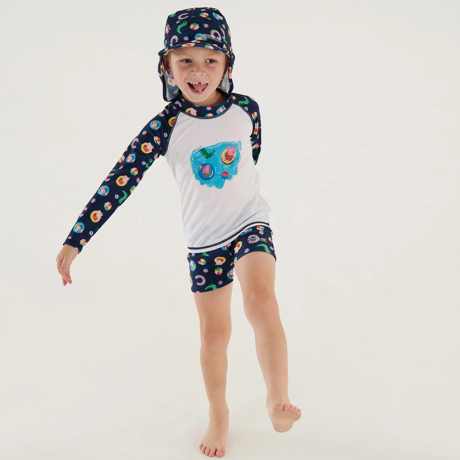 Regatta Kids Peppa Pig Long Sleeve Rash Suit Set - Image 14