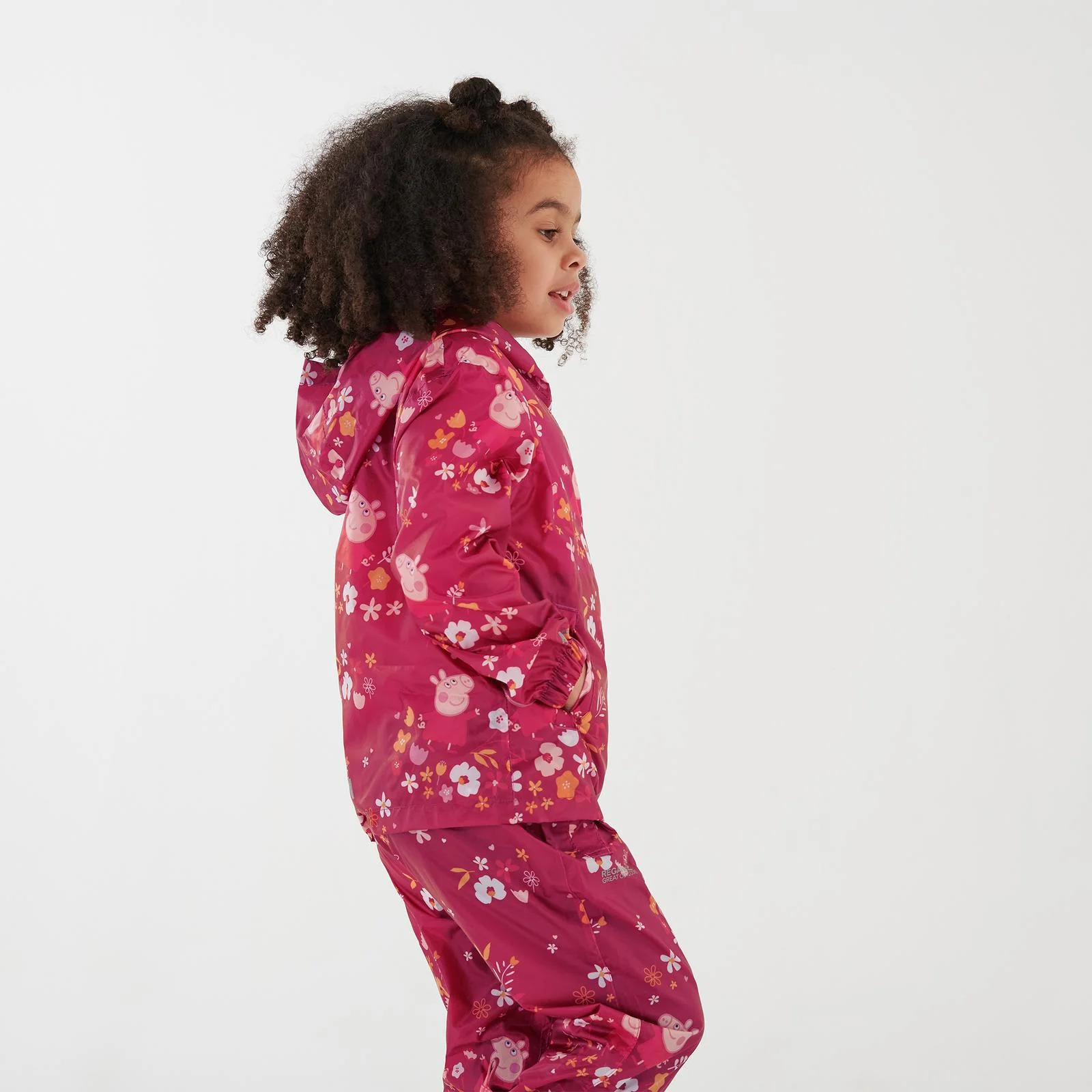 Regatta Kids Peppa Pig Waterproof Pack-It Zip Up Jacket - Image 20