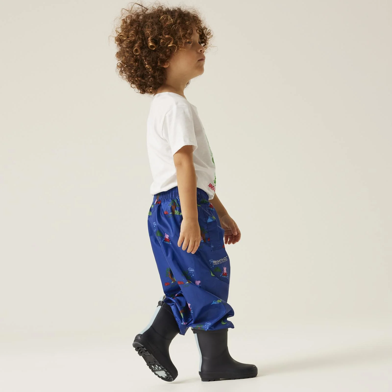Regatta Kids Peppa Pig Pack-It Waterproof Overtrousers - Image 20