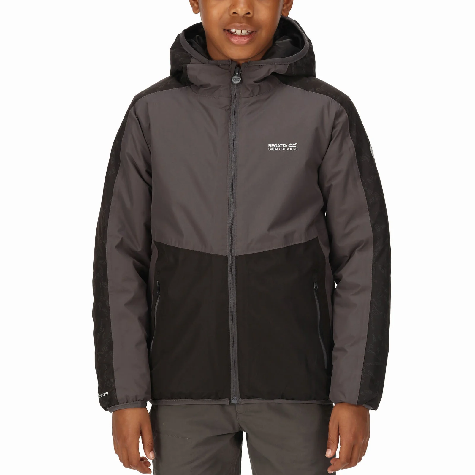 Regatta Kids Volcanics VI Waterproof Winter Jacket - Dark Grey - Image 3