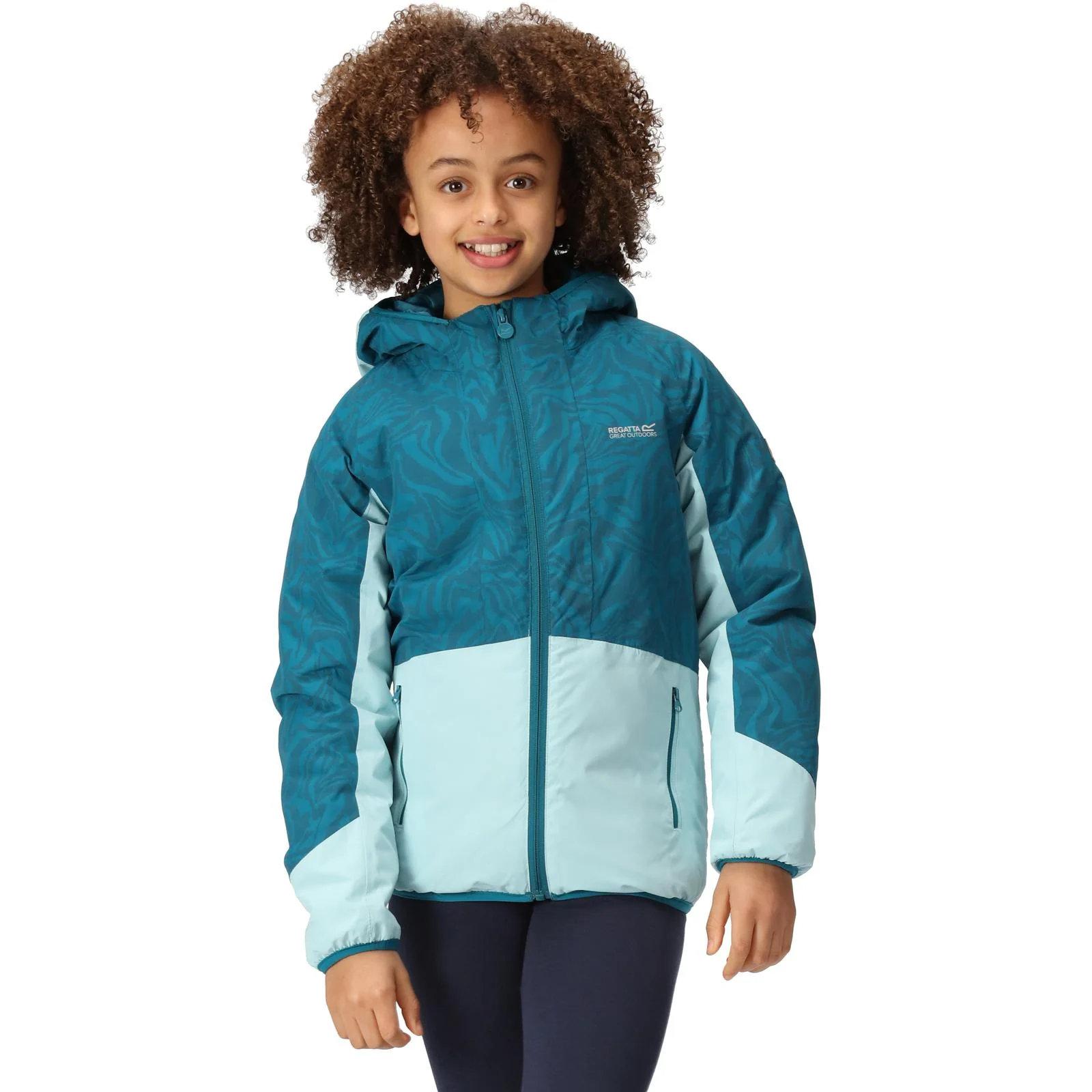 Regatta Kids Volcanics VII Reflective Waterproof Rain Jacket - Image 6