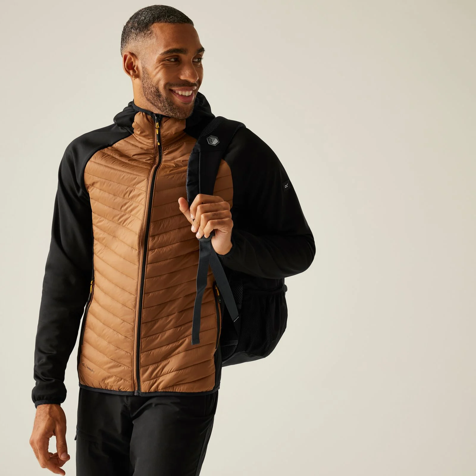 Regatta Mens Andreson Hybrid Hooded Padded Jacket - Image 9