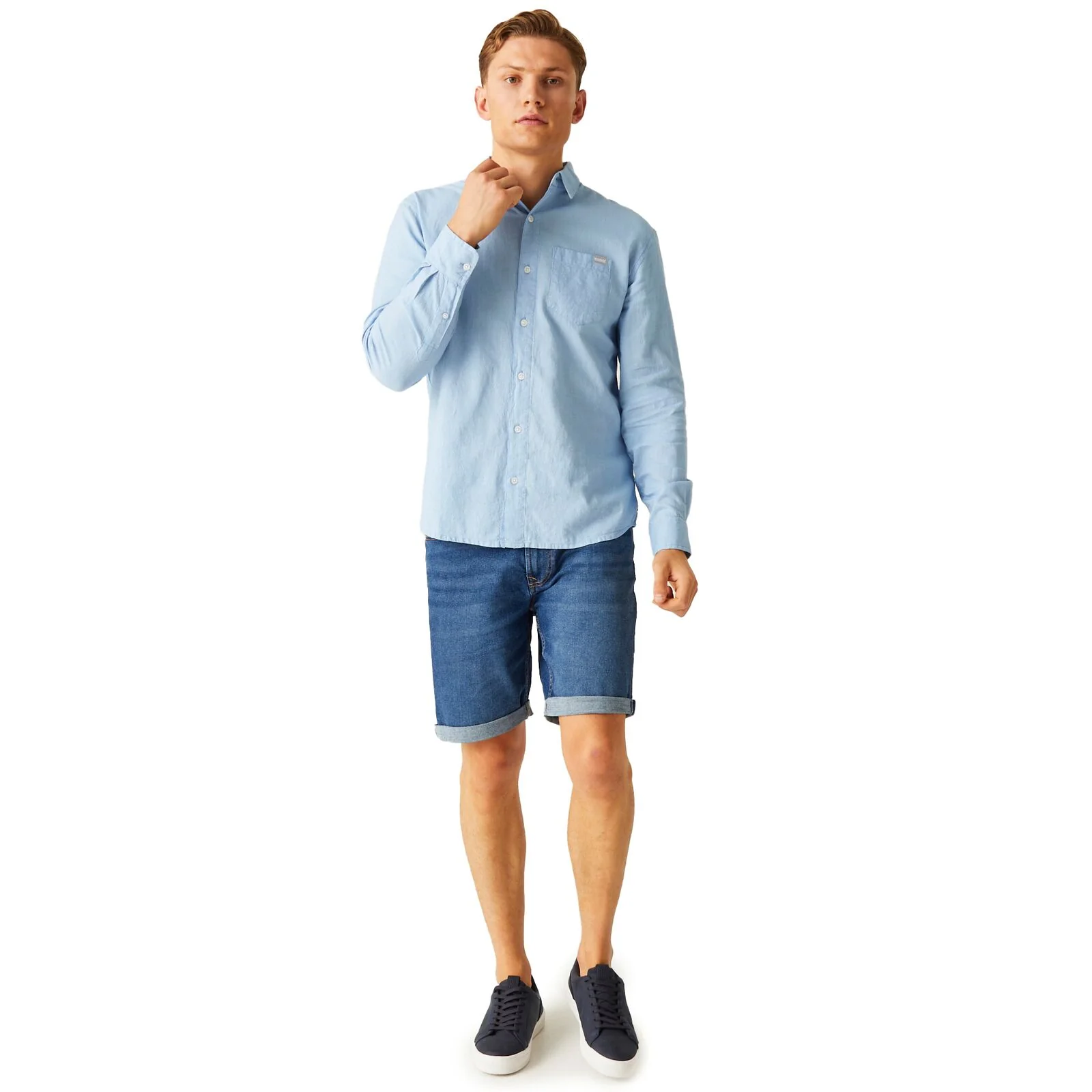Regatta Mens Babbinswood Long Sleeve Shirt - Image 7