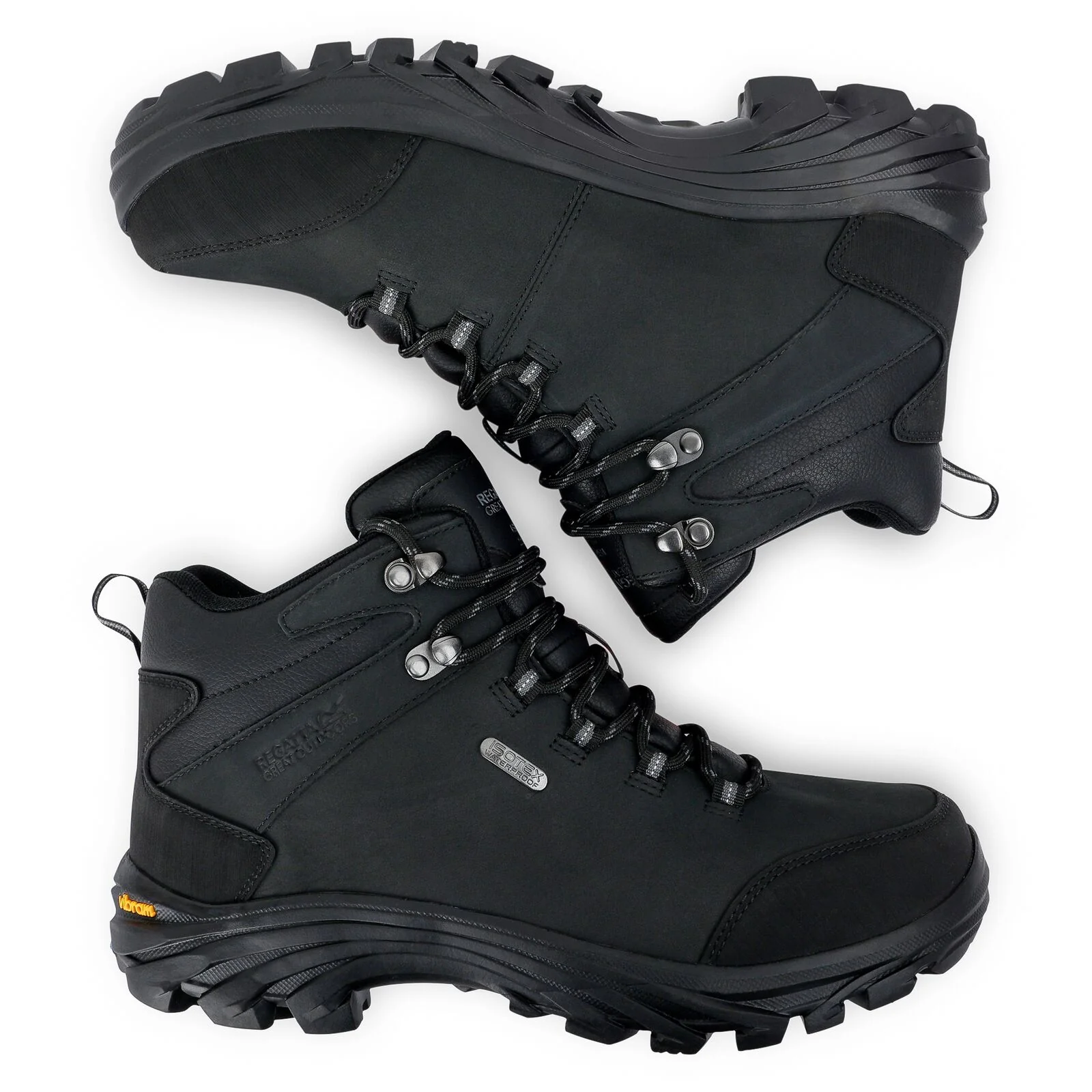 Regatta Mens Burrell Leather Waterproof Walking Boots - Image 9