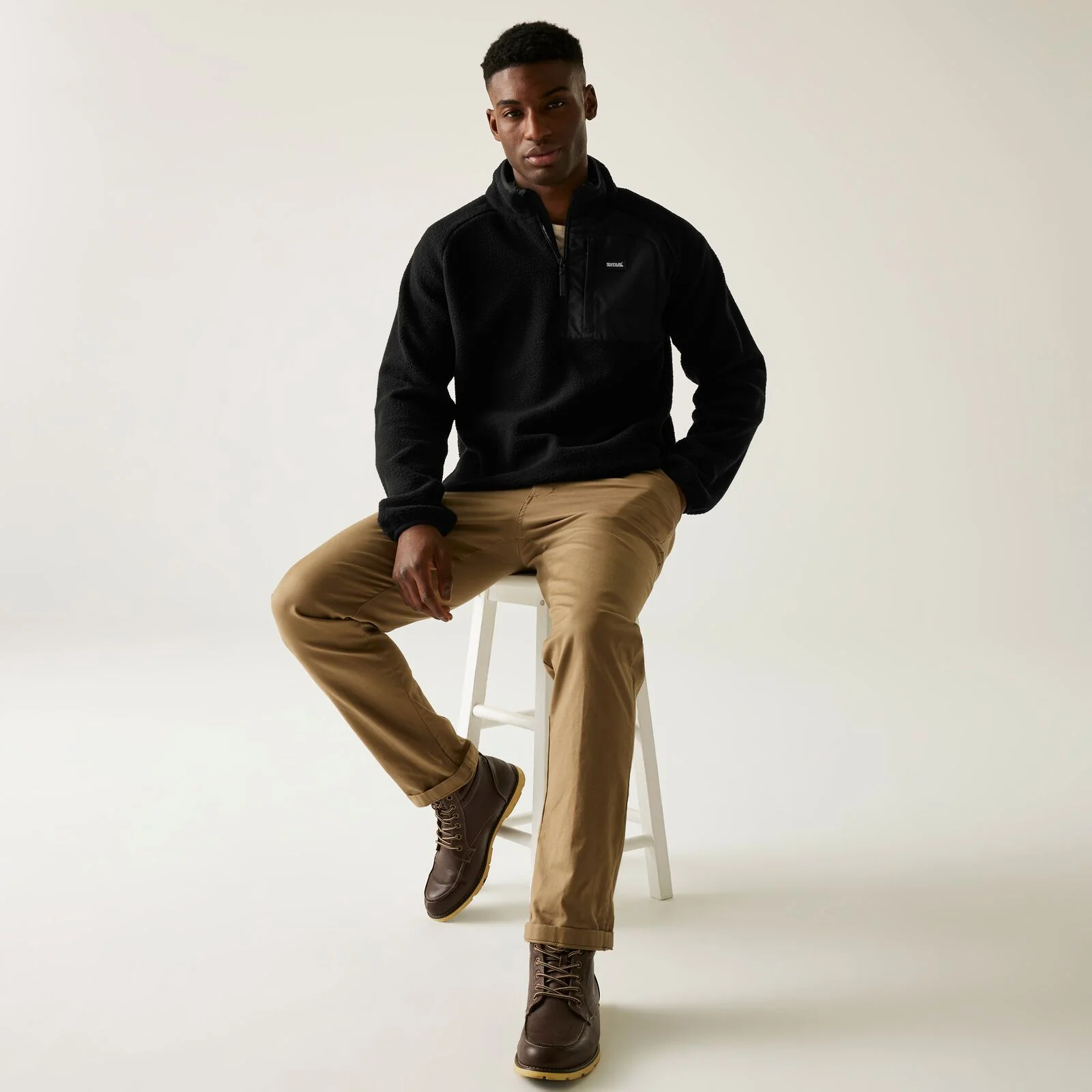 Regatta Mens Frankie Borg Half Zip Fleece - Image 16