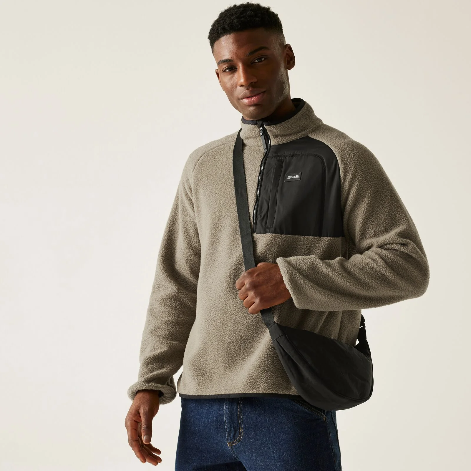 Regatta Mens Frankie Borg Half Zip Fleece - Image 5