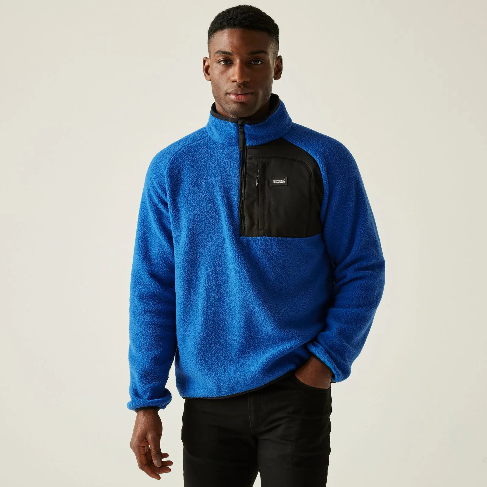 Regatta Mens Frankie Borg Half Zip Fleece - Image 6