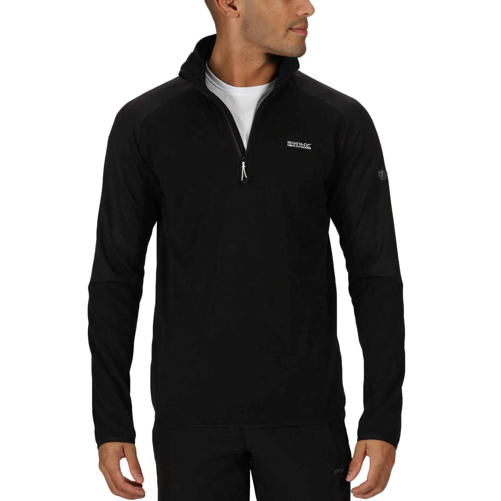 Regatta Mens Highton II Fleece Jumper - Black
