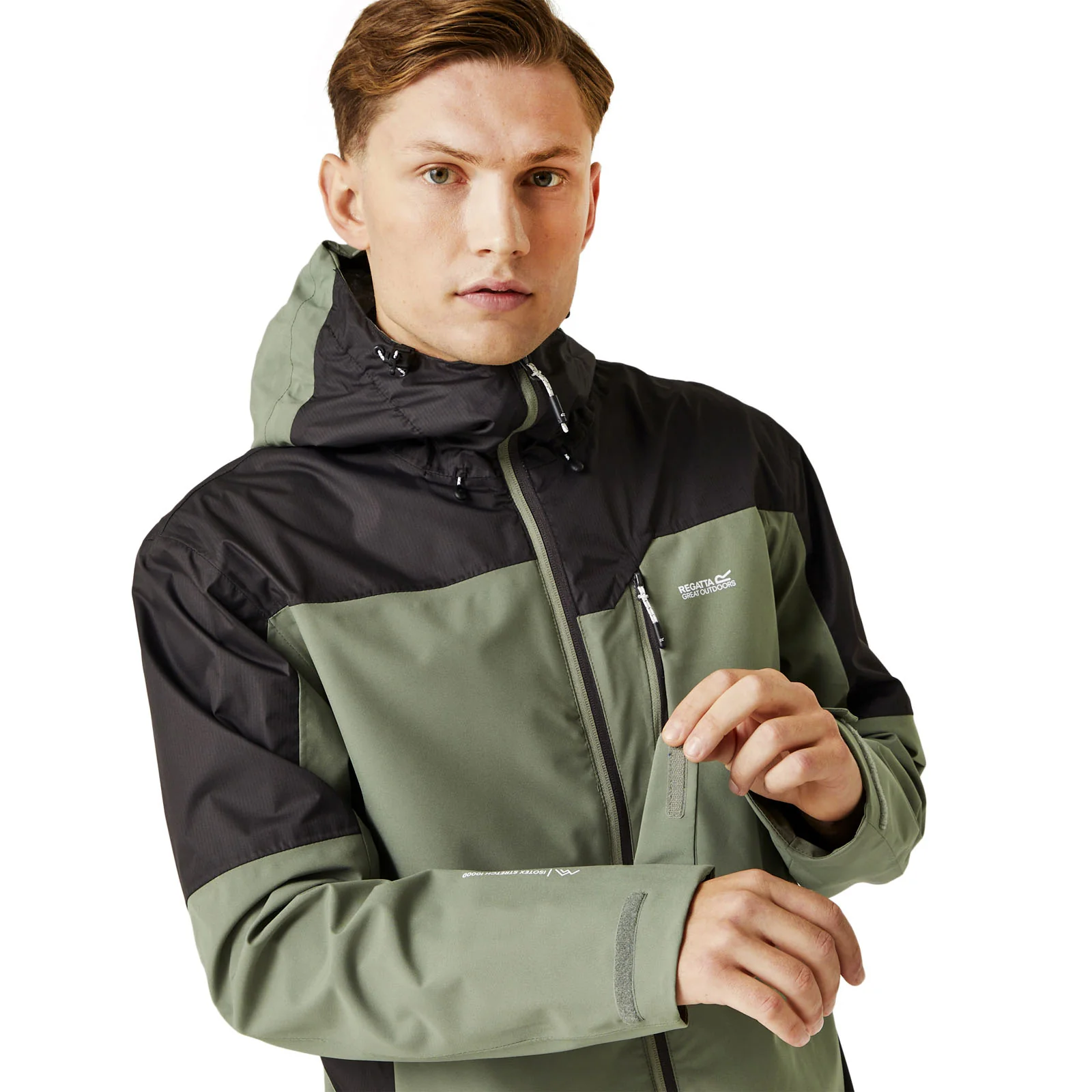 Regatta Mens Highton Stretch III Waterproof Hooded Walking Jacket - Image 3