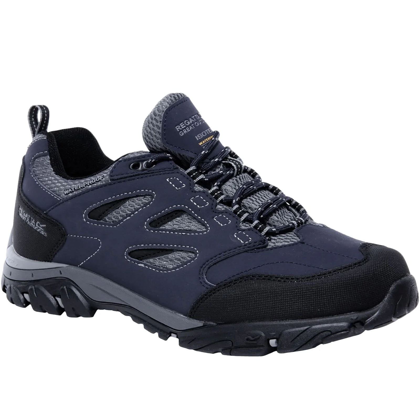 Regatta Mens Holcombe Waterproof Low Walking Shoes - Image 2