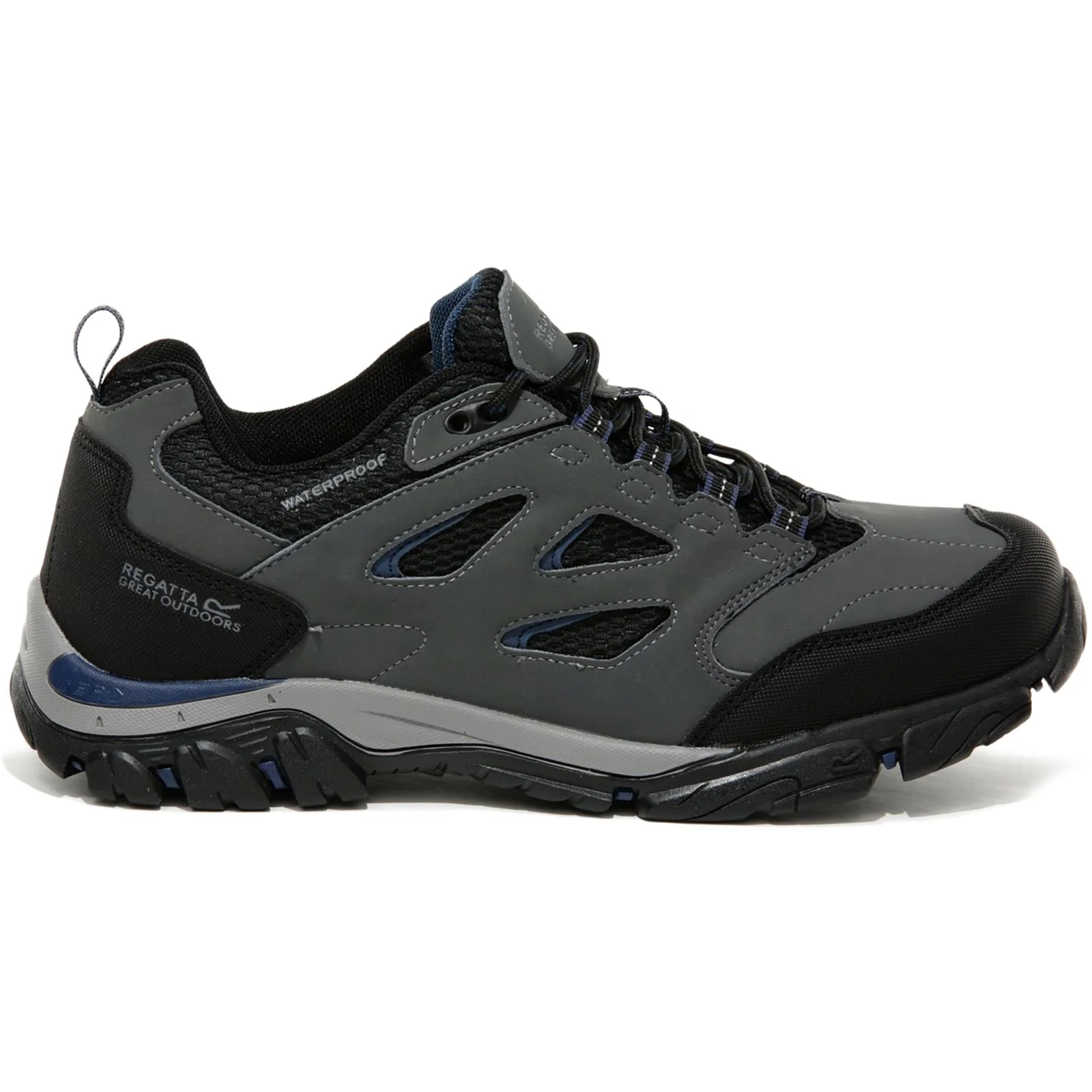 Regatta Mens Holcombe Waterproof Low Walking Shoes - Image 7