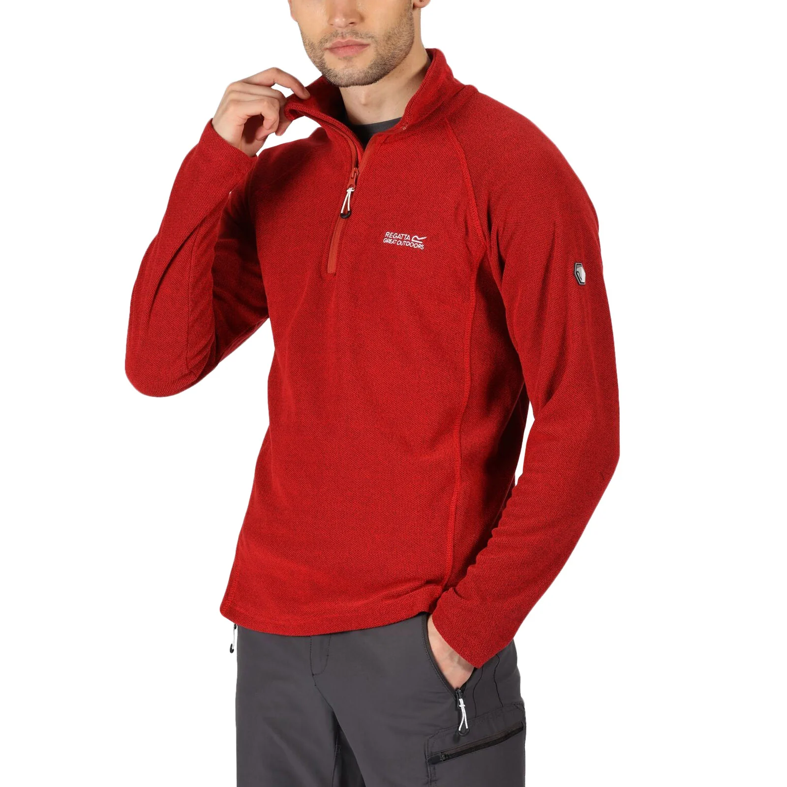 Regatta Mens Kenger Half Zip Midweight Fleece - Image 2