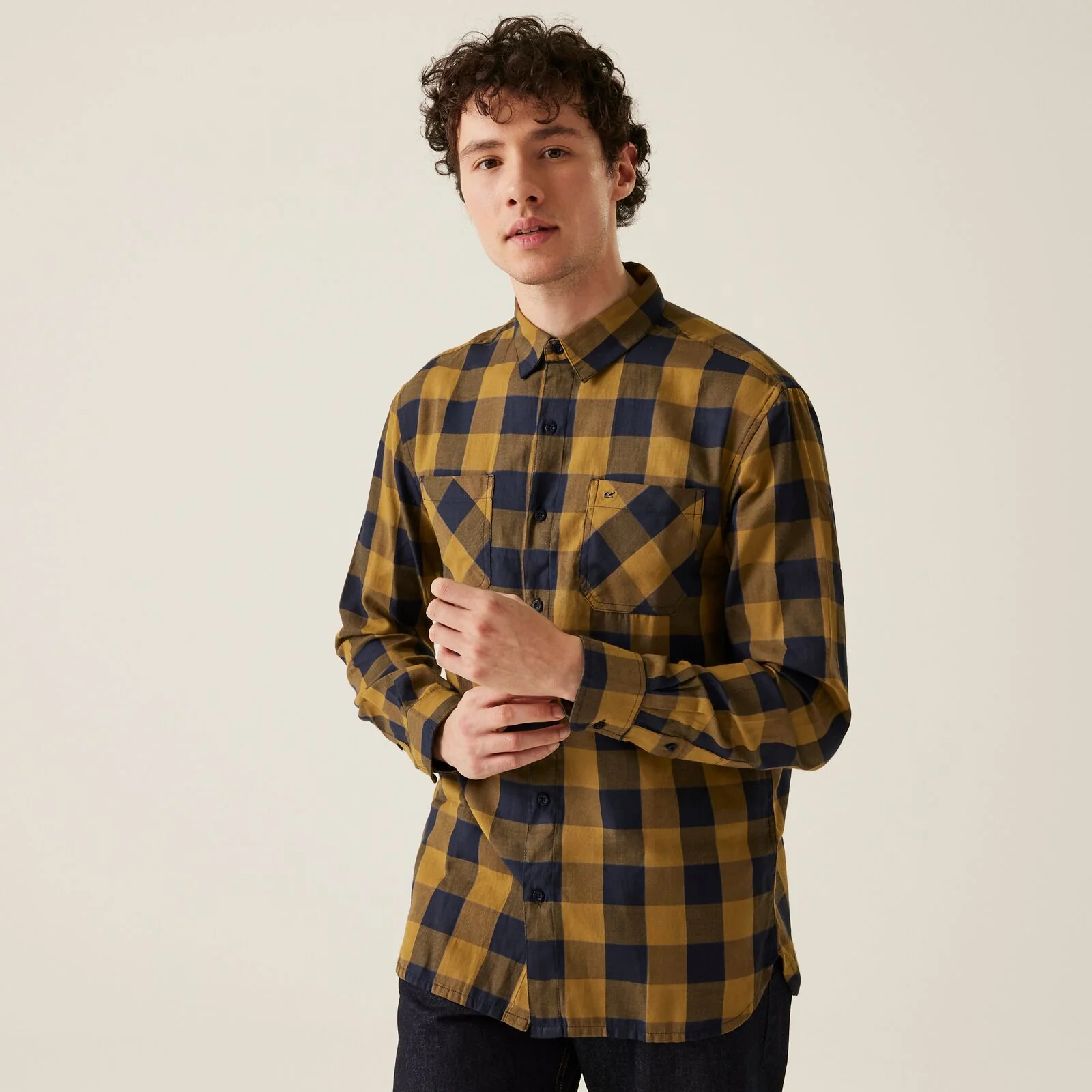 Regatta Mens Lance Checked Long Sleeve Shirt - Image 5