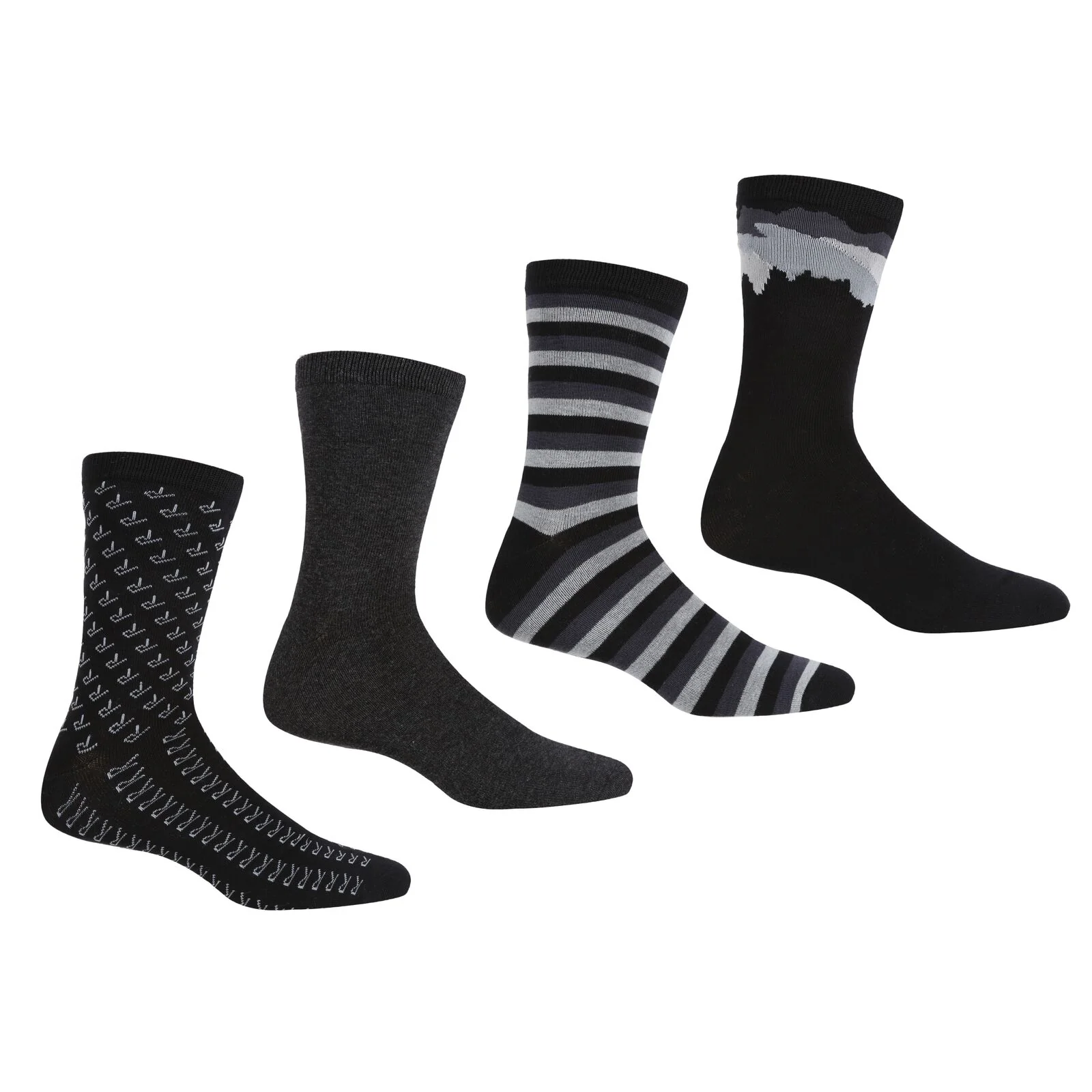 Regatta Mens Lifestyle 4 Pack Crew Socks - Image 2