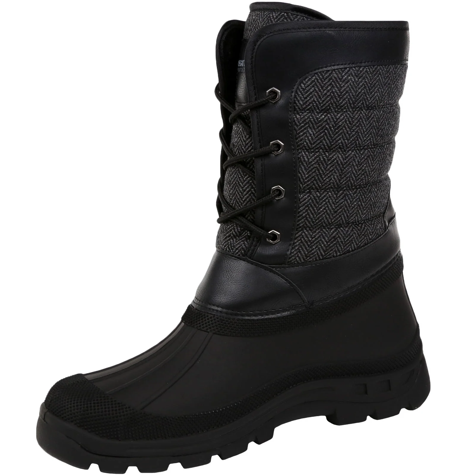 Regatta Mens Okemo Snow Boots - Black - Image 2