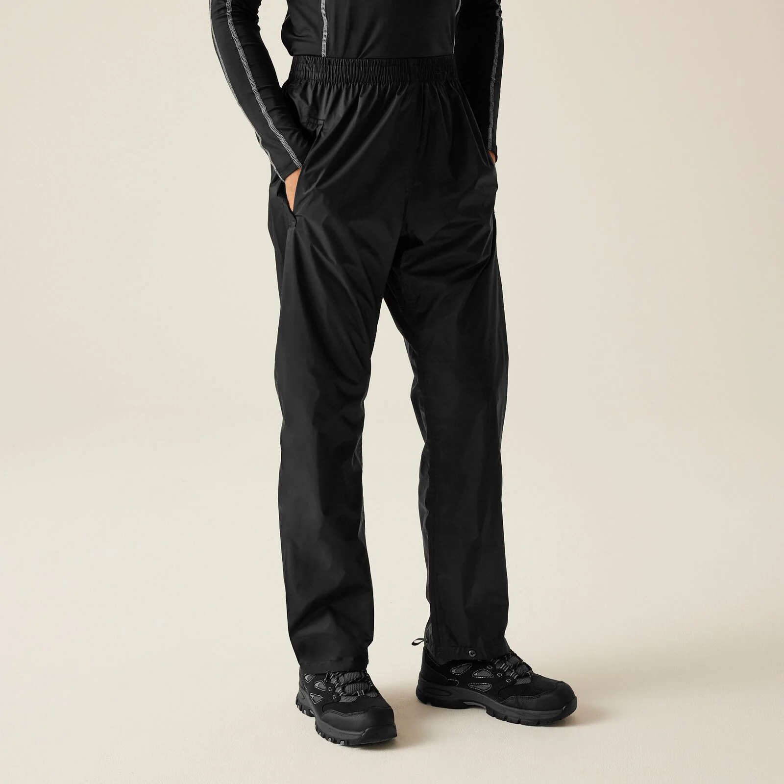 Regatta Mens Pro Pack Away Breathable Waterproof Overtrousers - Image 4