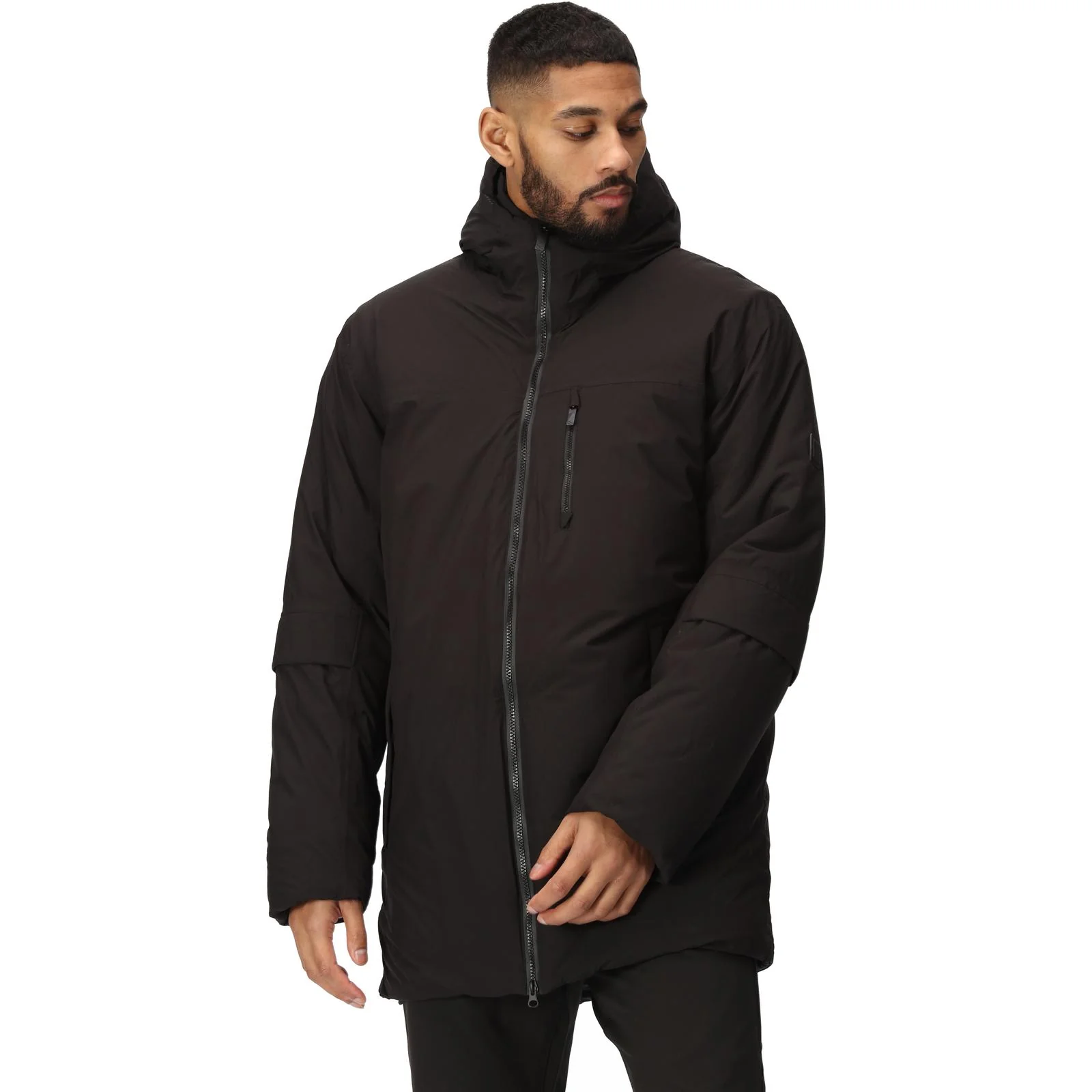 Regatta Mens Yewbank II Hooded Waterproof Park Jacket - Crocodile - Image 13