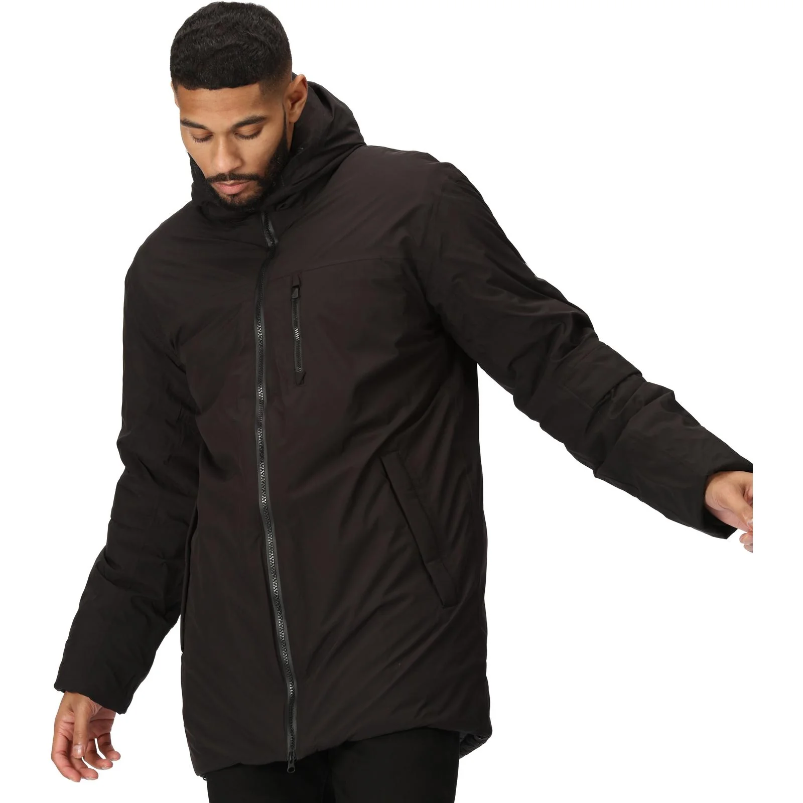 Regatta Mens Yewbank II Hooded Waterproof Park Jacket - Crocodile - Image 31