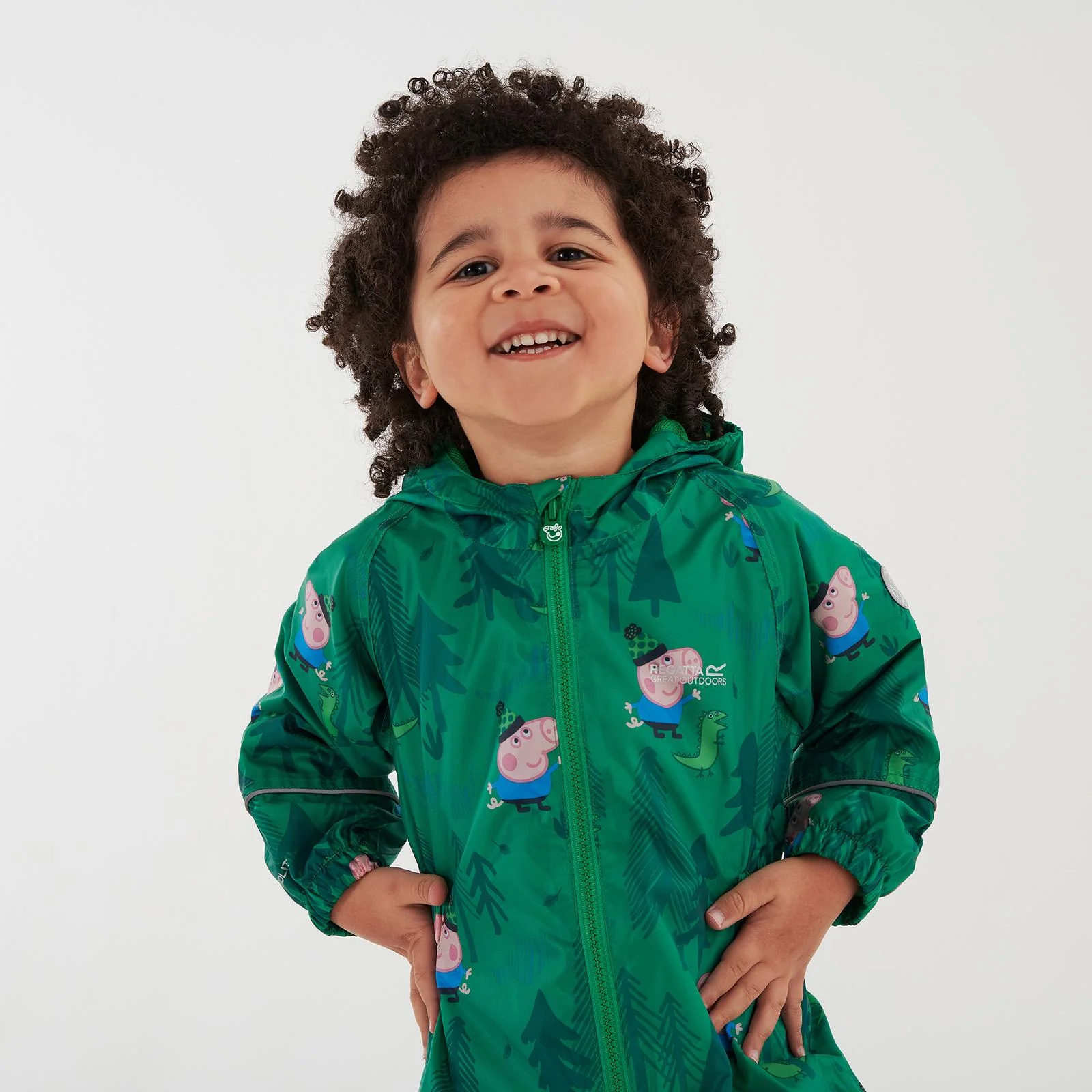 Regatta Kids Peppa Pig Pobble Print Waterproof Puddle Suit - Image 31