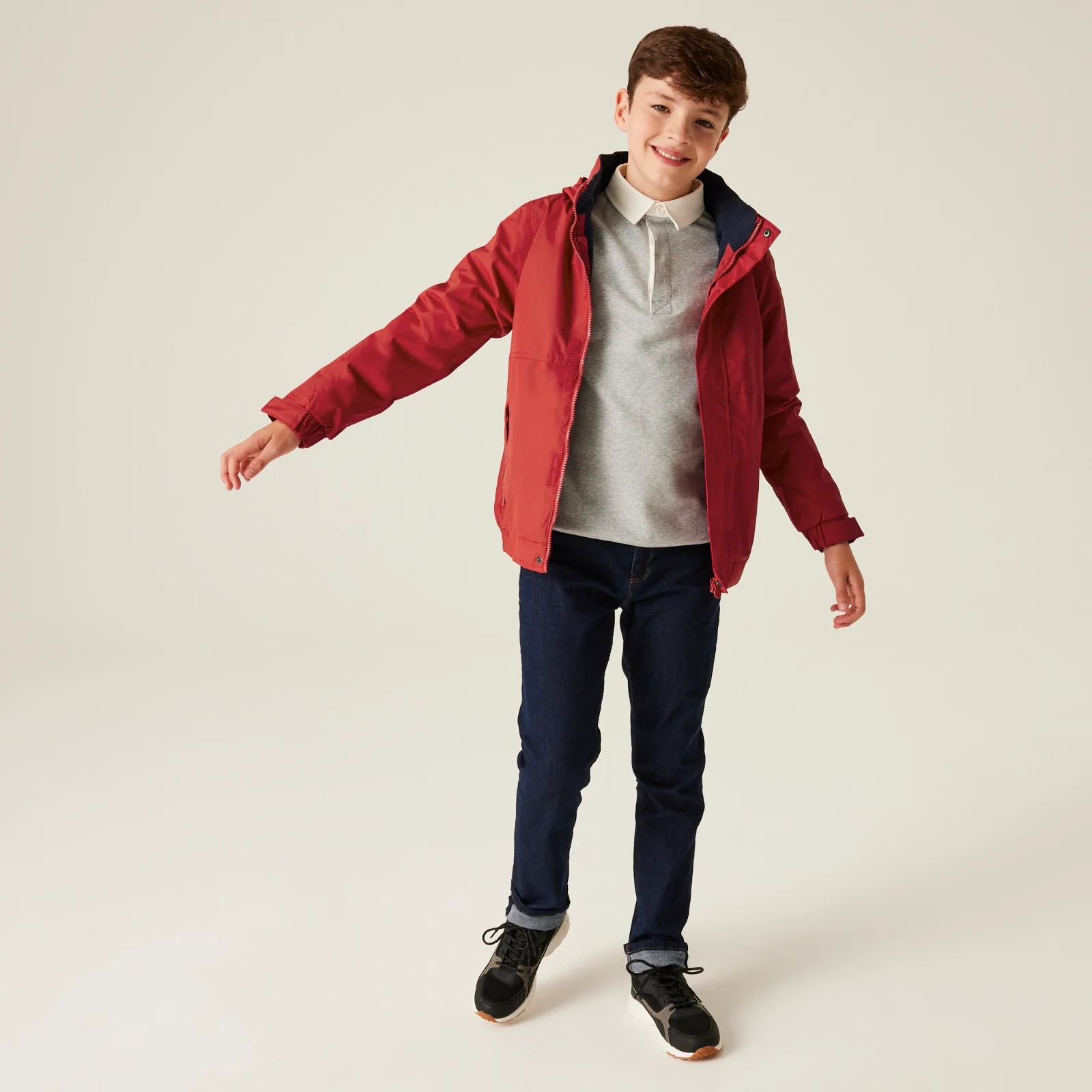 Regatta Professional Kids Dover Fleece Lined Waterproof Jacket - Image 11