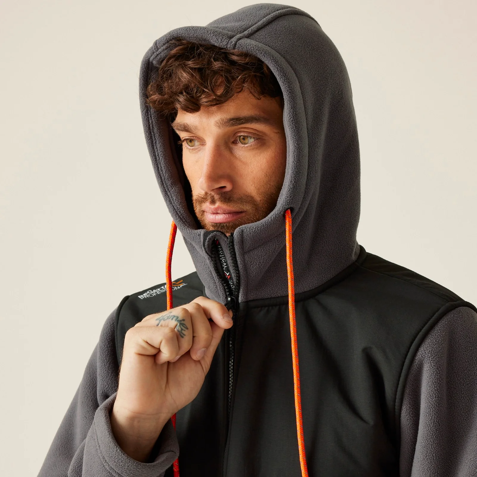 Regatta Professional Mens Garrison Hooded Full Zip Fleece - Image 6