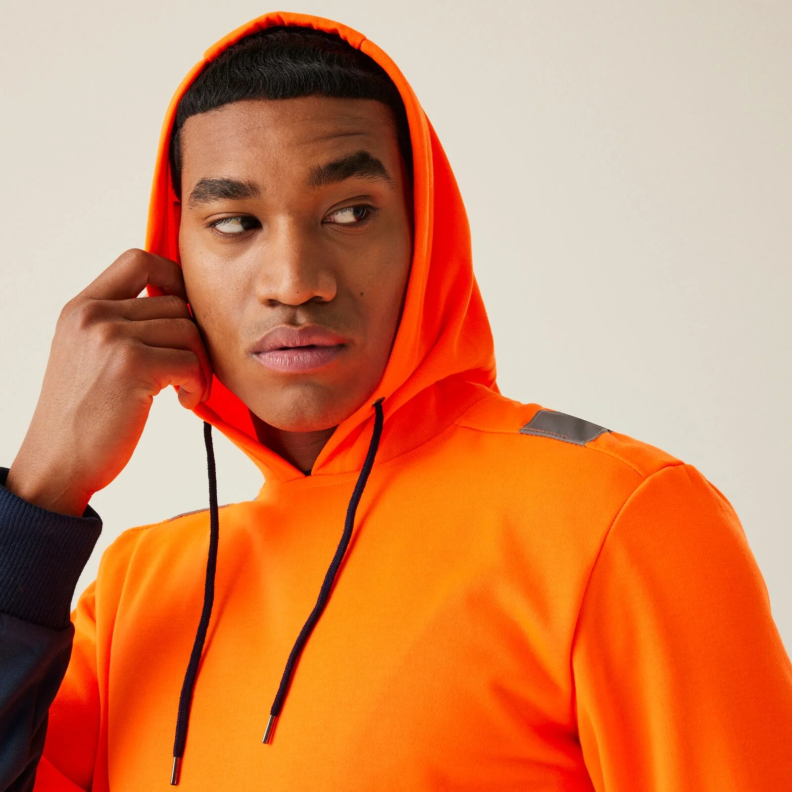 Regatta Professional Mens HI-VIS Two Tone Hoodie - Image 8