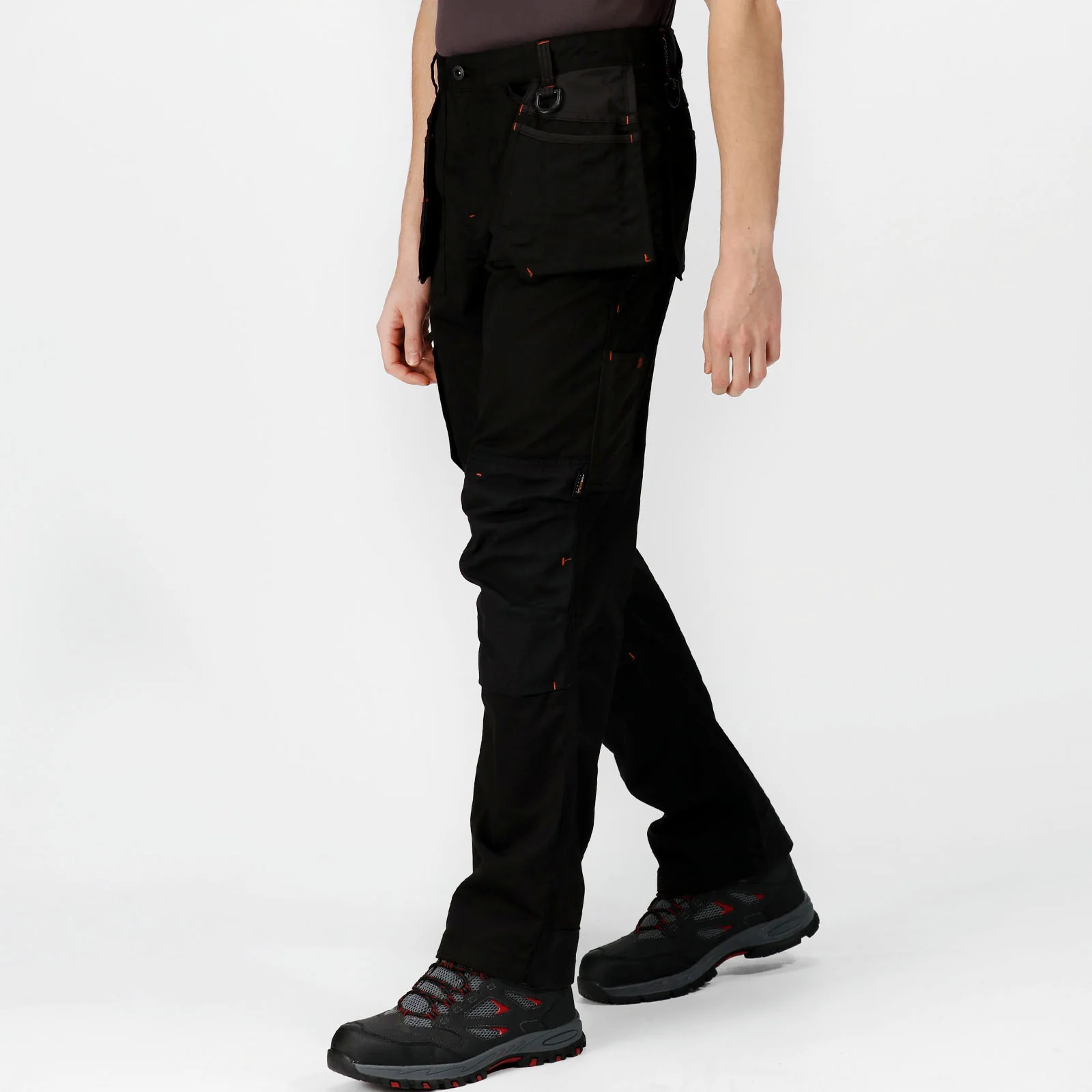 Regatta Professional Mens Incursion Holster Workwear Trousers - Black - Image 3