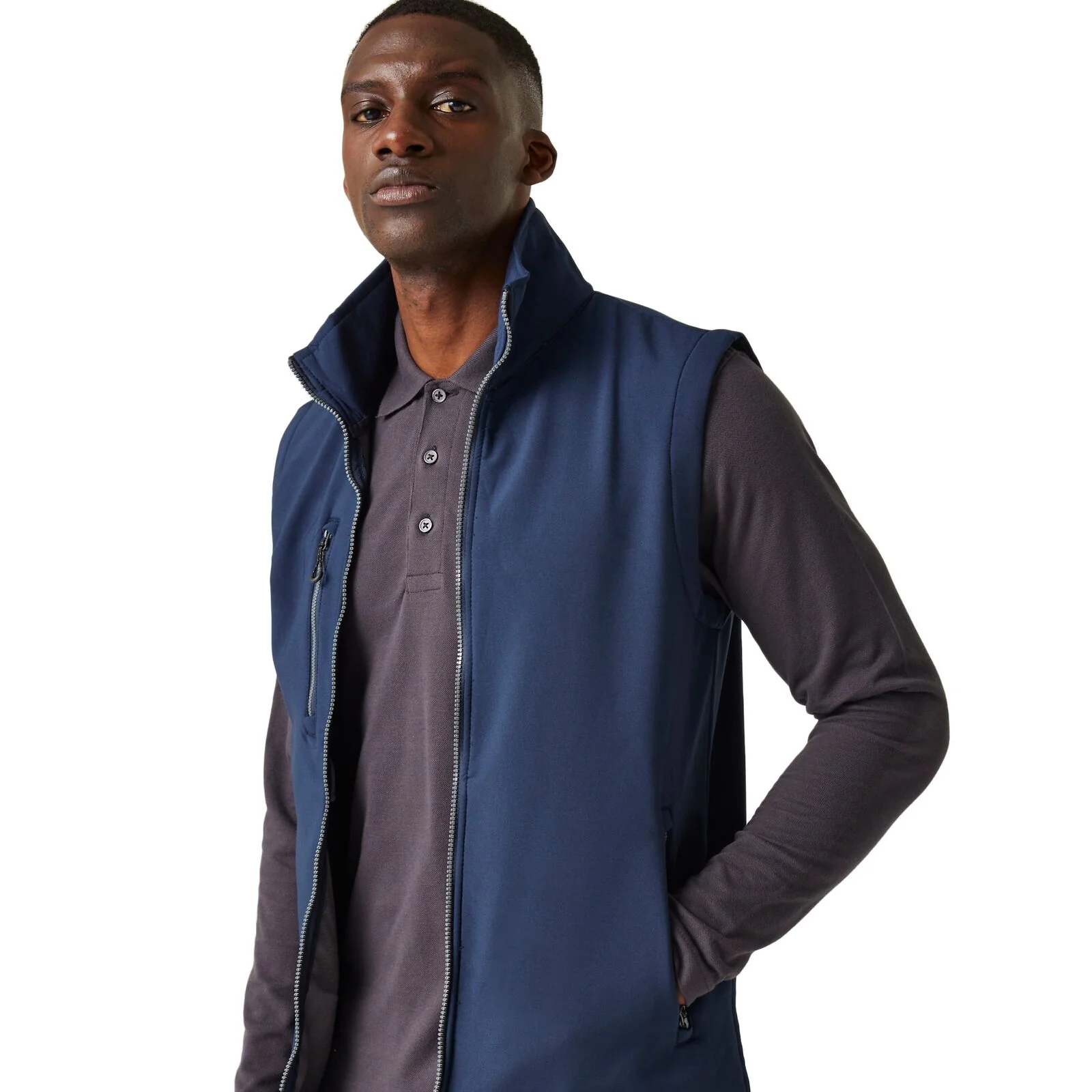 Regatta Professional Mens Navigate 2 Layer Softshell Gilet - Image 6