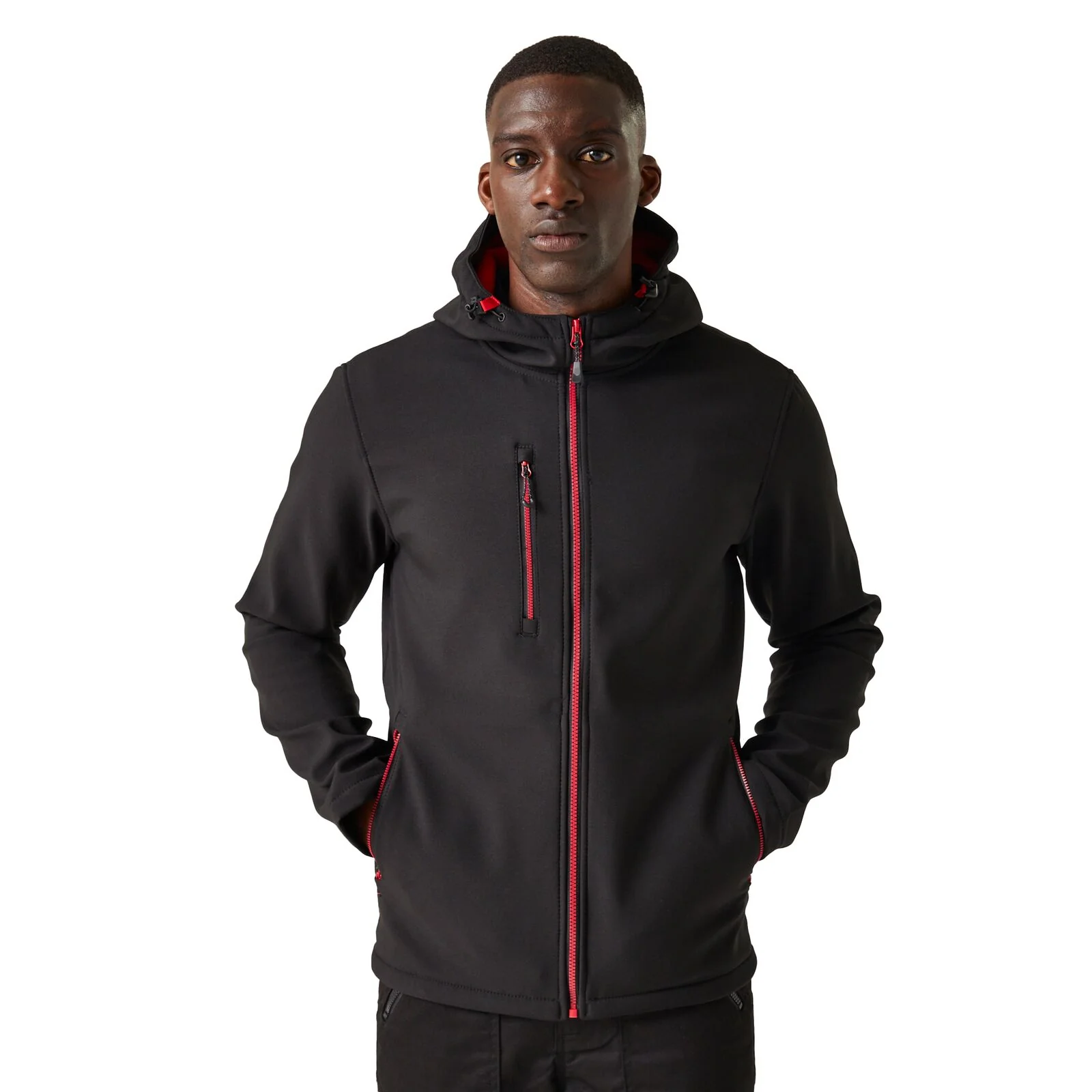 Regatta Professional Mens Navigate Hooded Softshell Jacket - Image 3