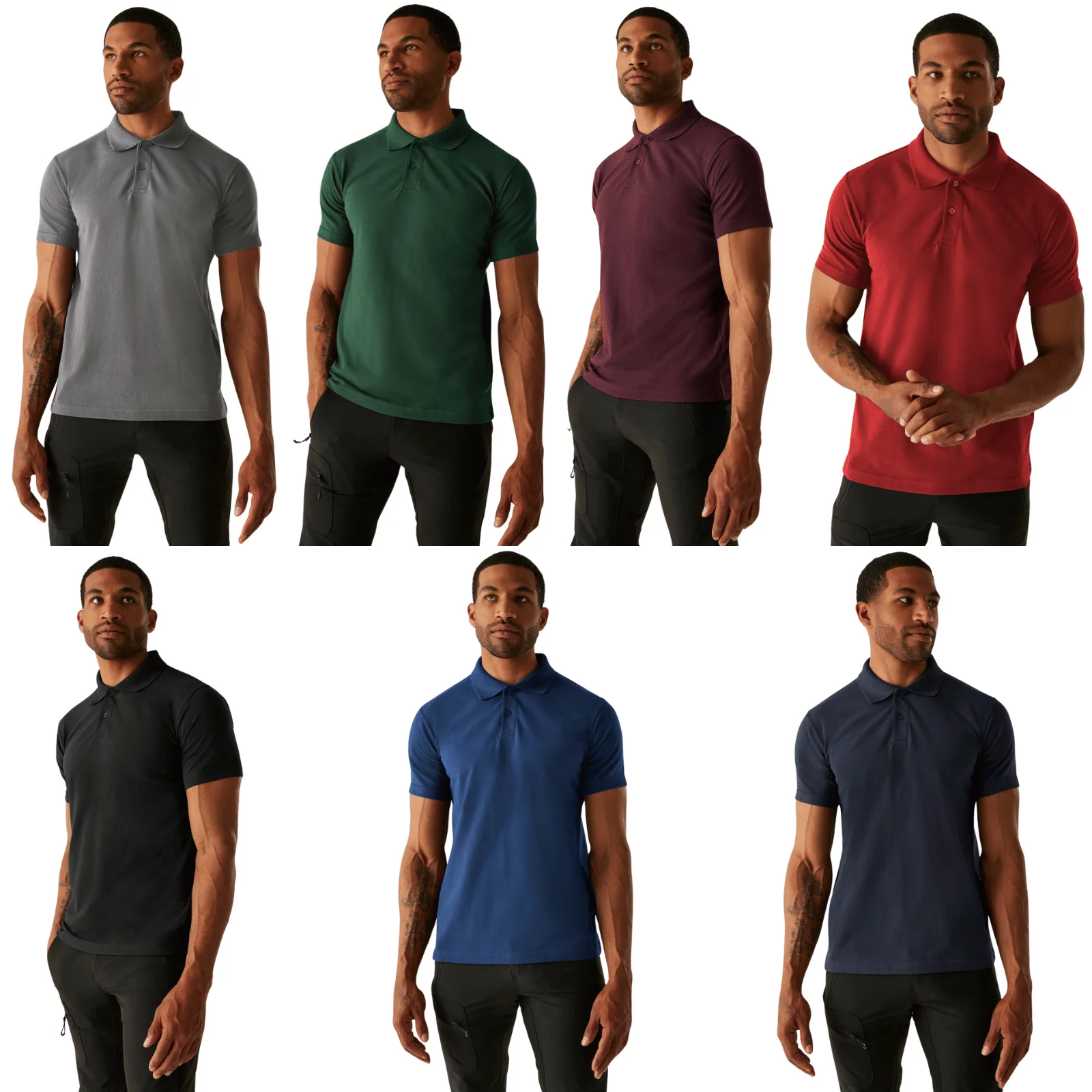 Regatta Professional Mens Pro 50/50 Pique Short Sleeve Polo Shirt