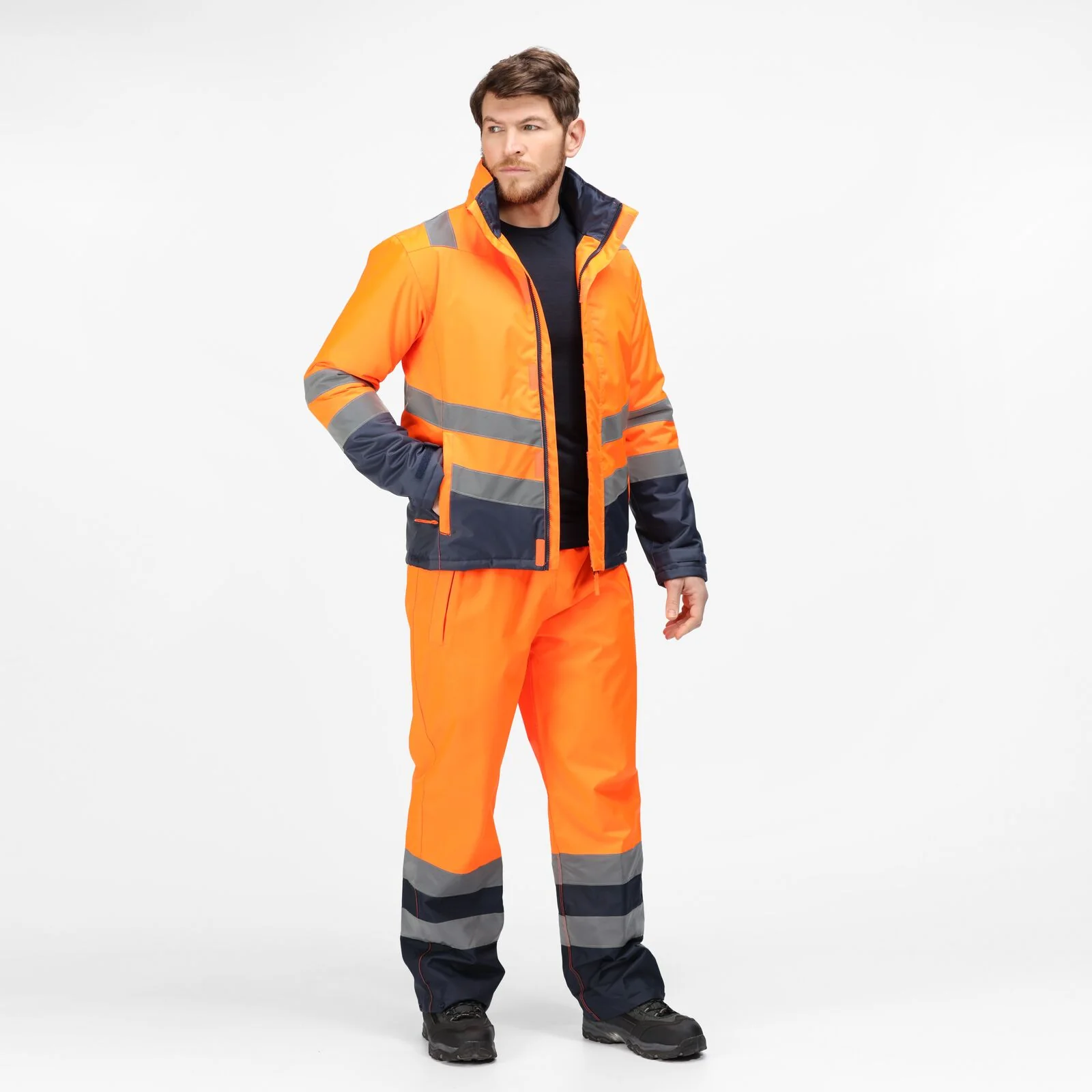 Regatta Professional Mens Pro HI-VIS Parka Jacket - Image 6