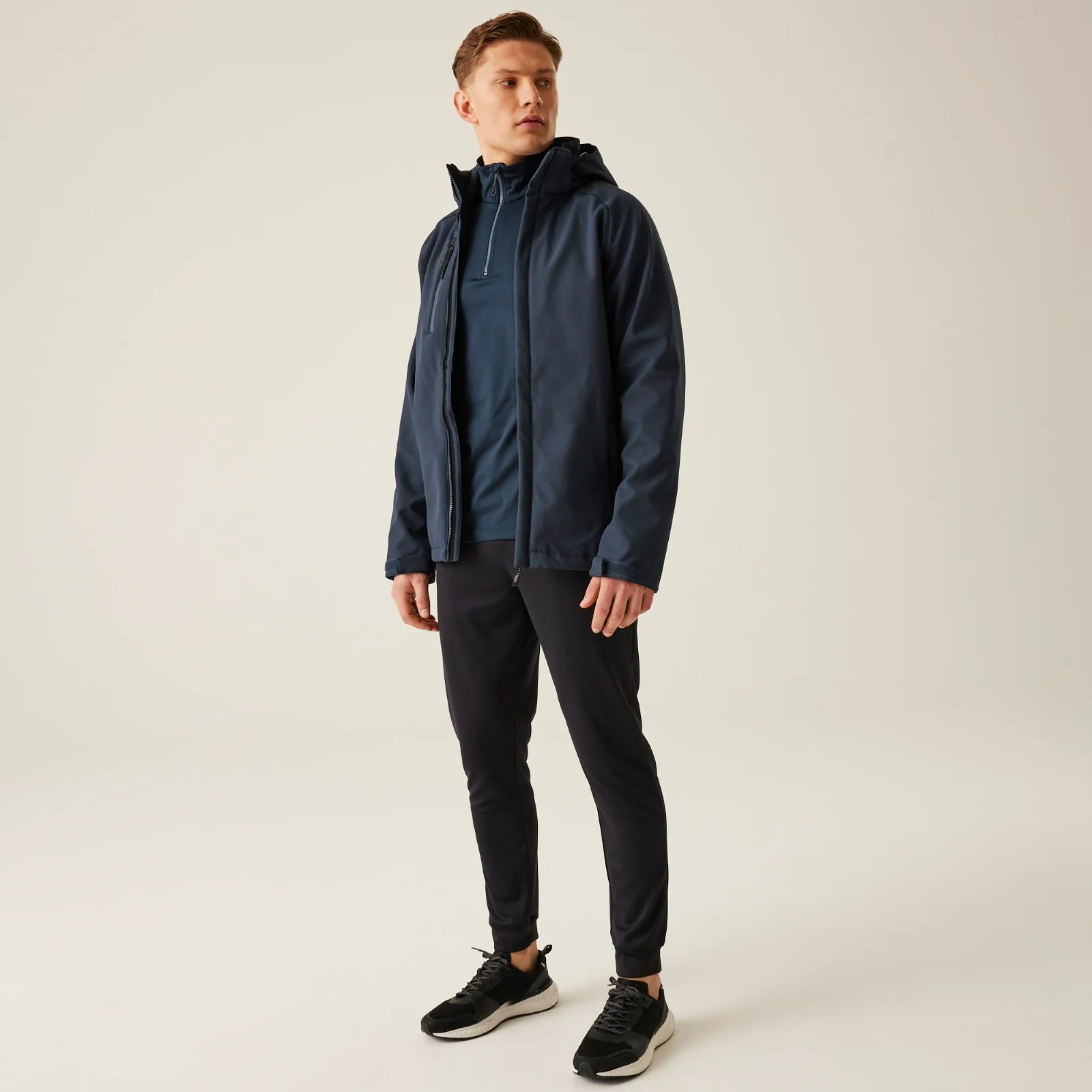 Regatta Professional Mens Repeller Linded Hooded Softshell Jacket - Image 9