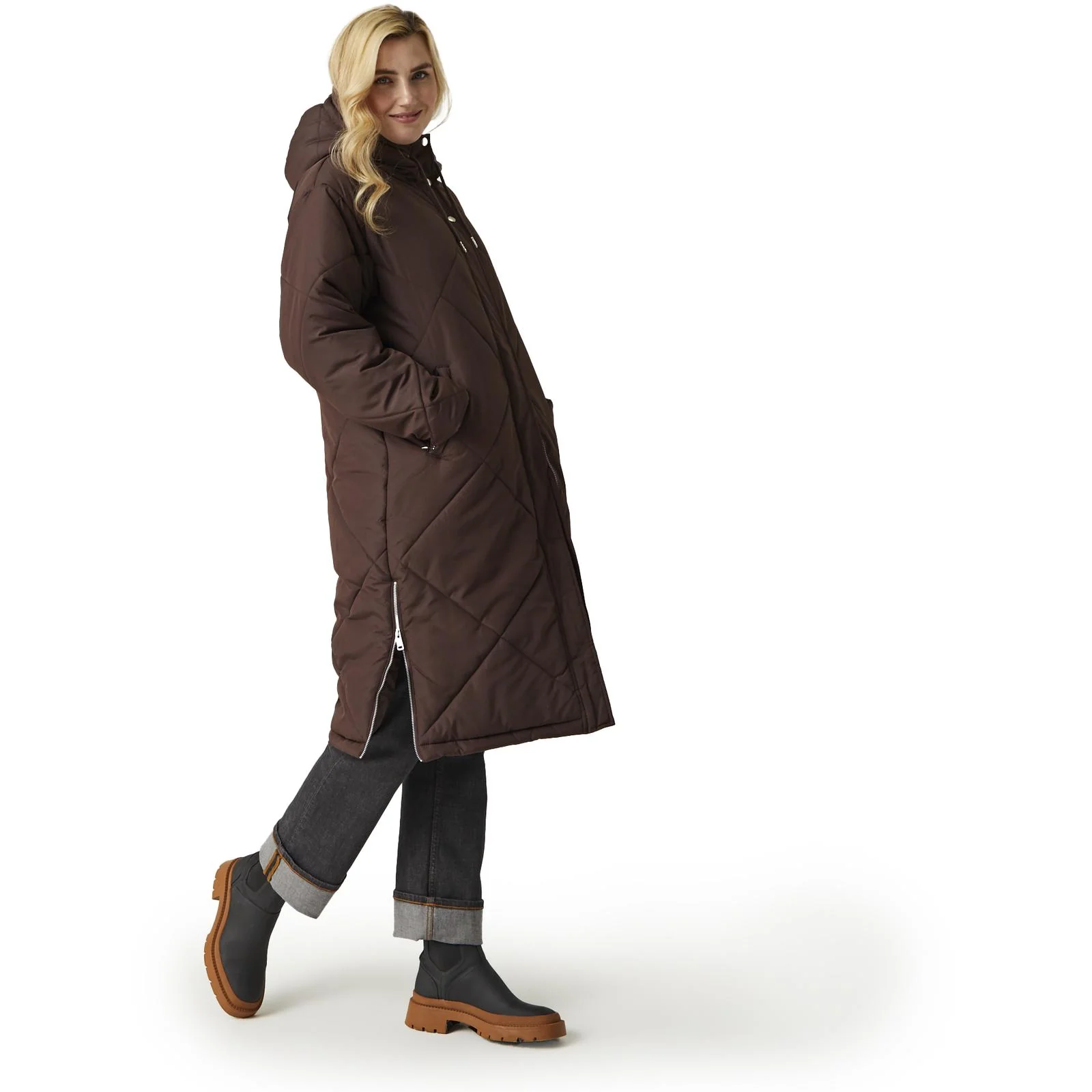 Regatta Womens Cambrie Quilted Long Jacket - Image 13