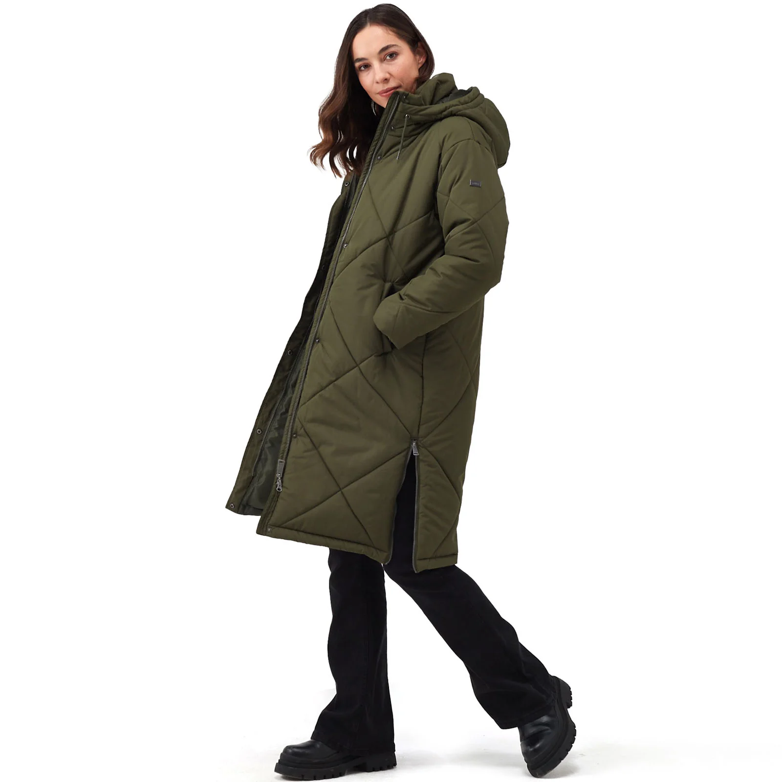 Regatta Womens Cambrie Quilted Long Jacket - Image 2