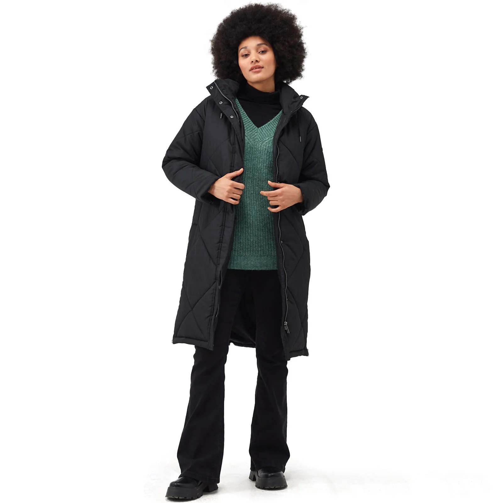 Regatta Womens Cambrie Quilted Long Jacket - Image 3