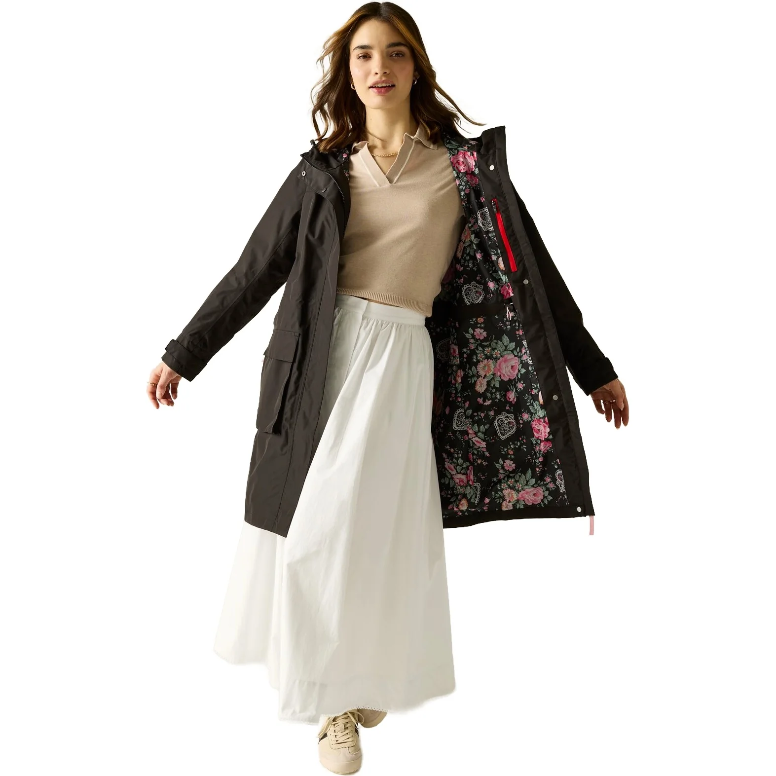Regatta Womens Cath Kidston Long Waterproof Jacket - Image 3