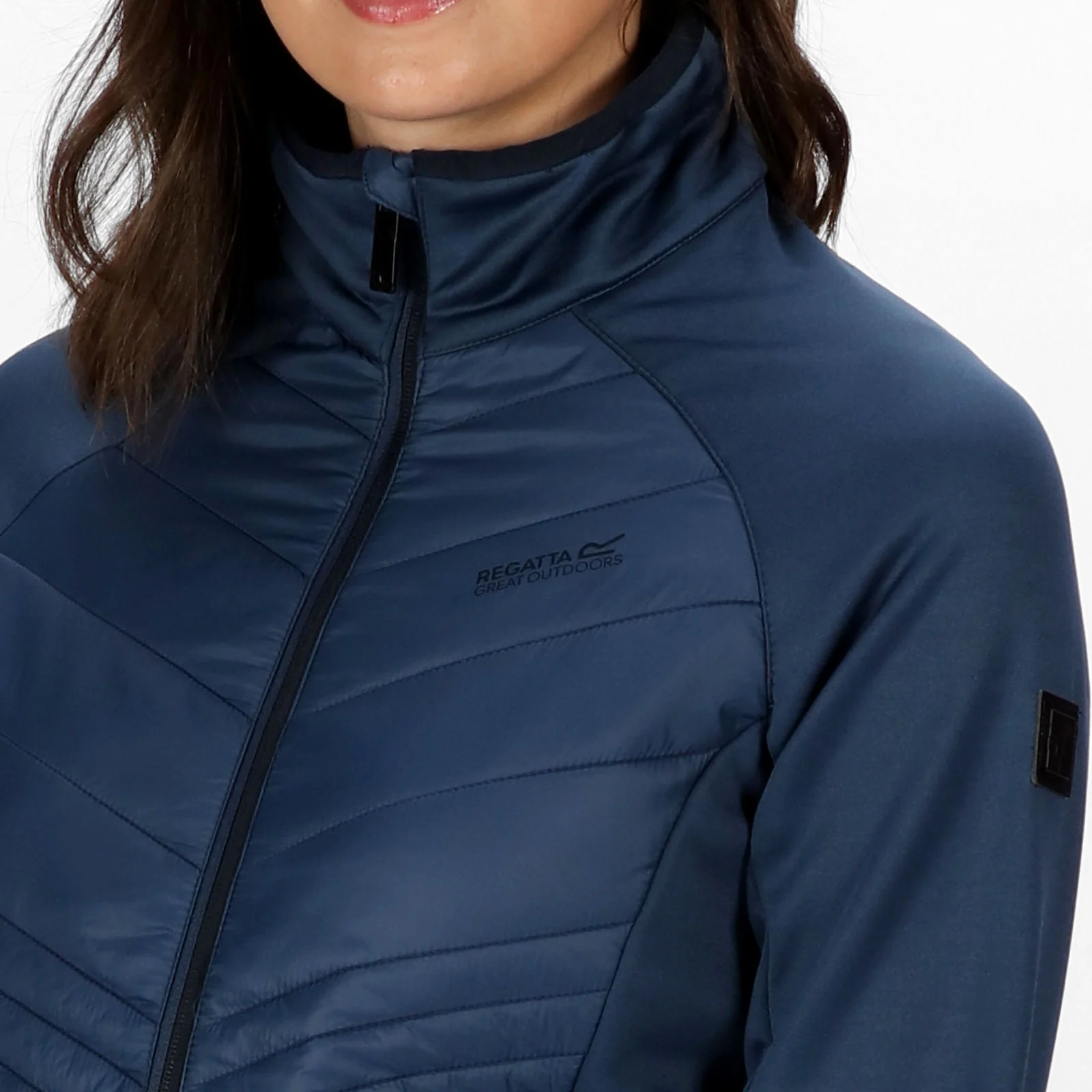 Regatta Womens Clumber Hybrid Insulated Walking Jacket - Denim - Image 4