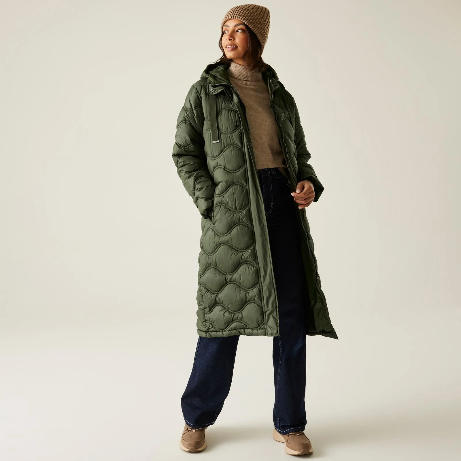 Regatta Womens Embrie Longline Quilted Padded Jacket - Image 2