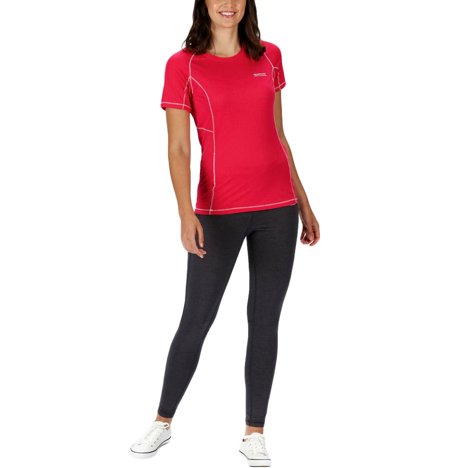 Regatta Womens Josie Gibson Holeen Leggings - Seal Grey - Image 3
