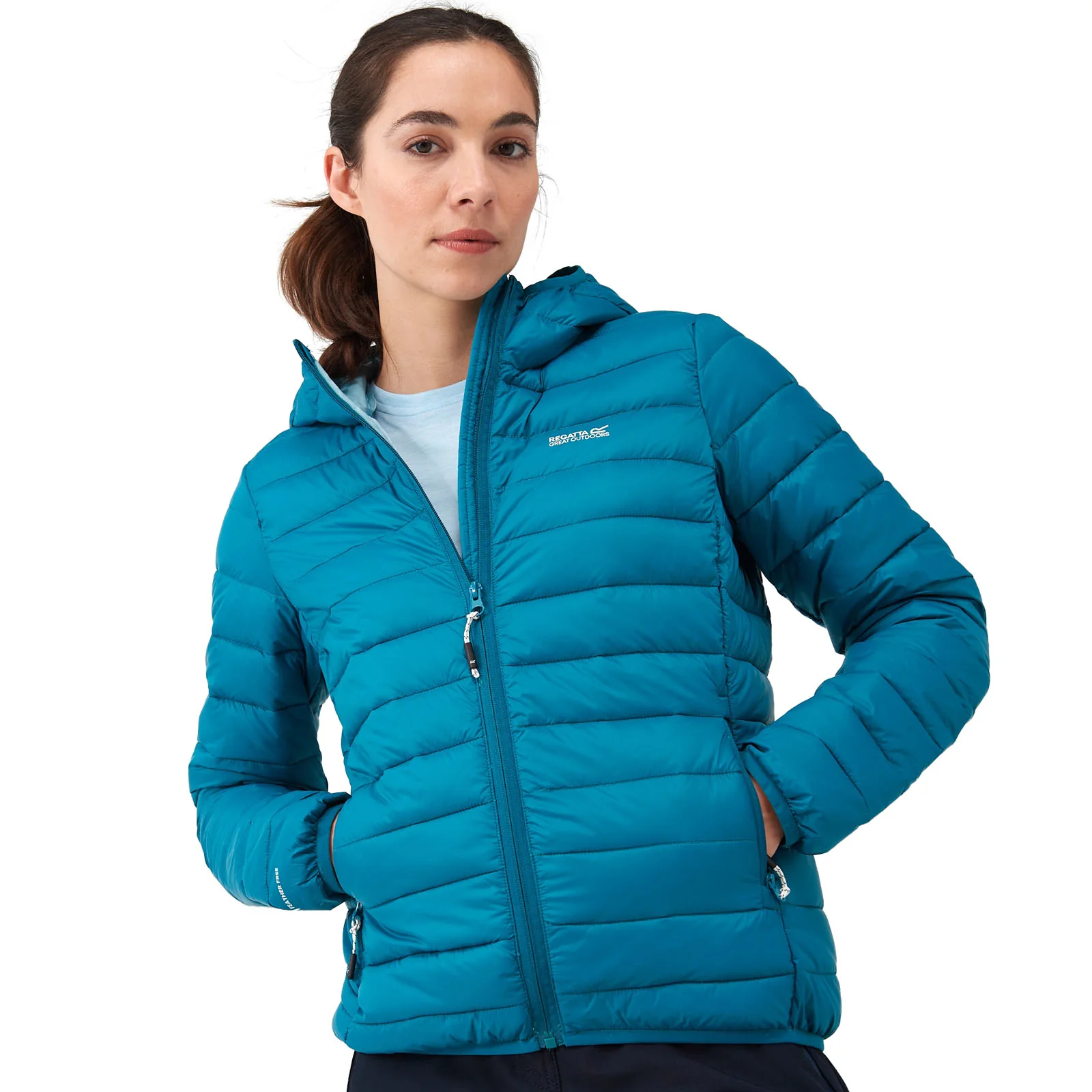 Regatta Womens Marizon Hooded Baffled Jacket Coat - Image 2