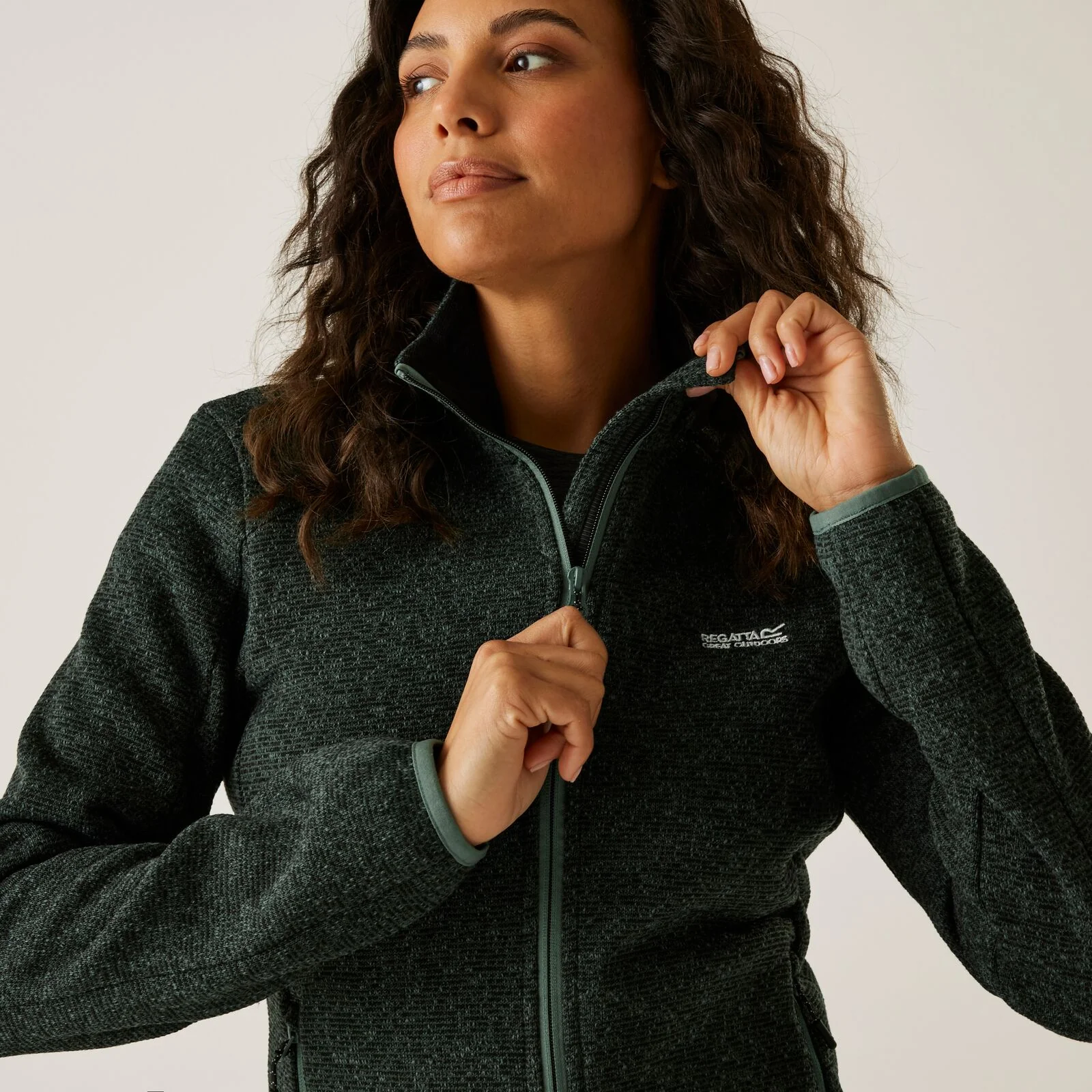 Regatta Womens Newhill Brushed-Back Knit Full Zip Fleece - Image 44