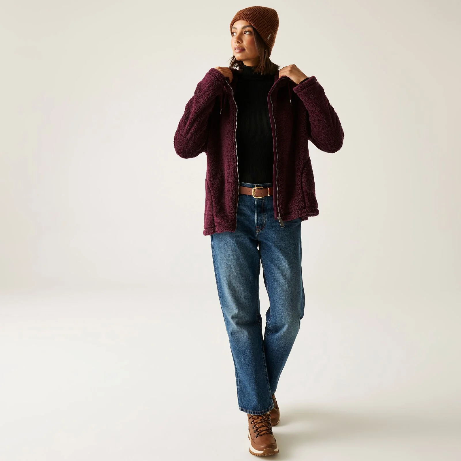 Regatta Womens Orielle Hooded Fluffy Full Zip Fleece - Image 11