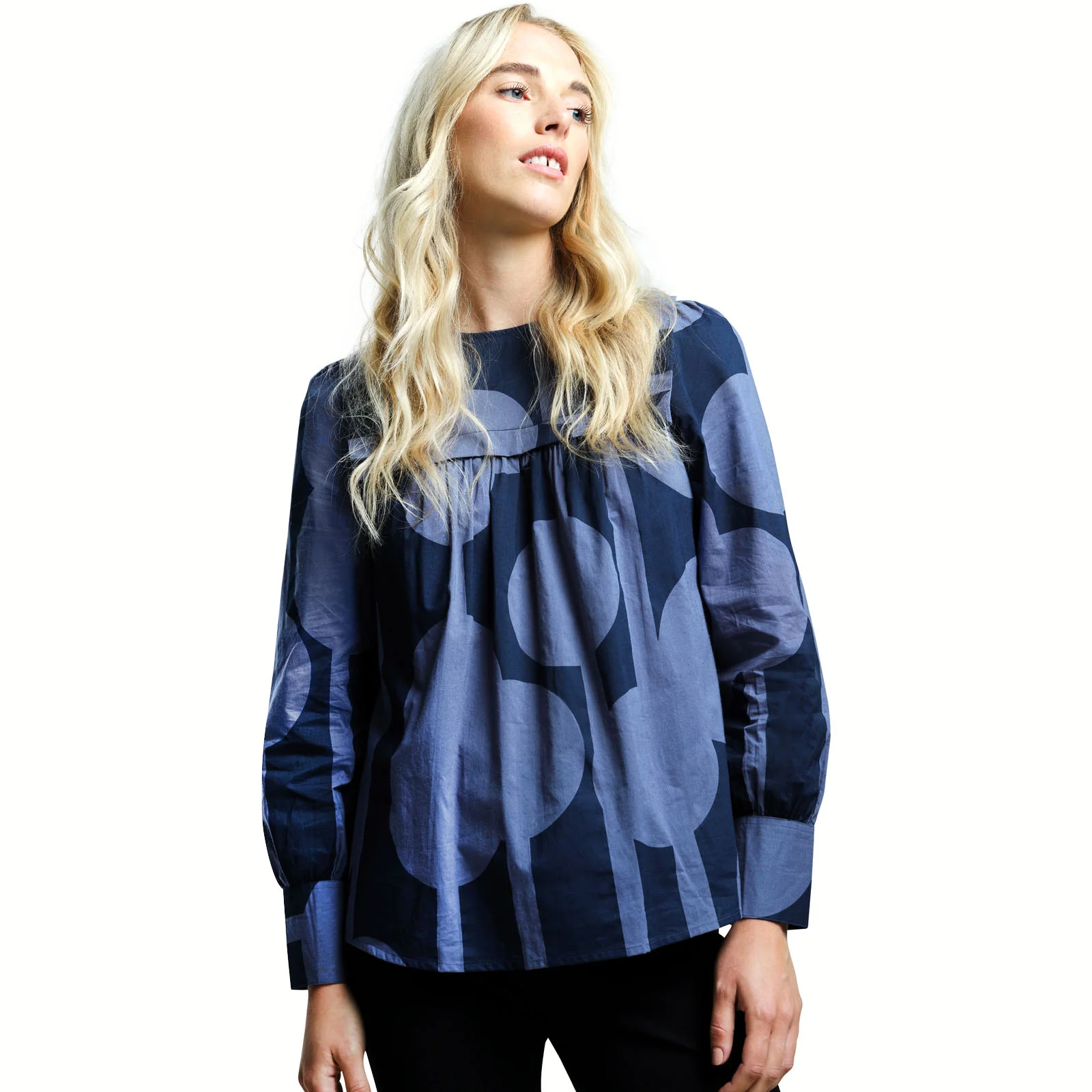 Regatta Womens Orla Kiely Long Sleeve Bib Collar Blouse Top - Image 4