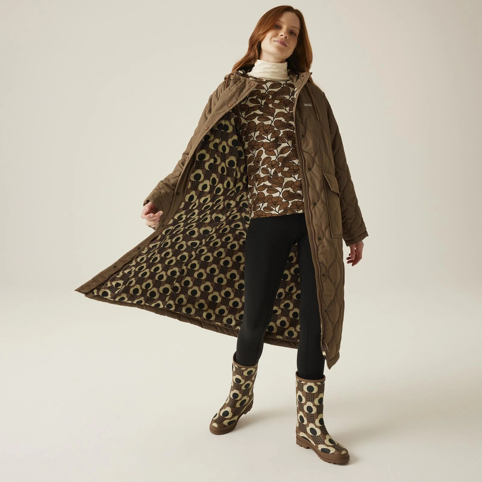 Regatta Womens Orla Kiely Longline Padded Jacket - Image 7